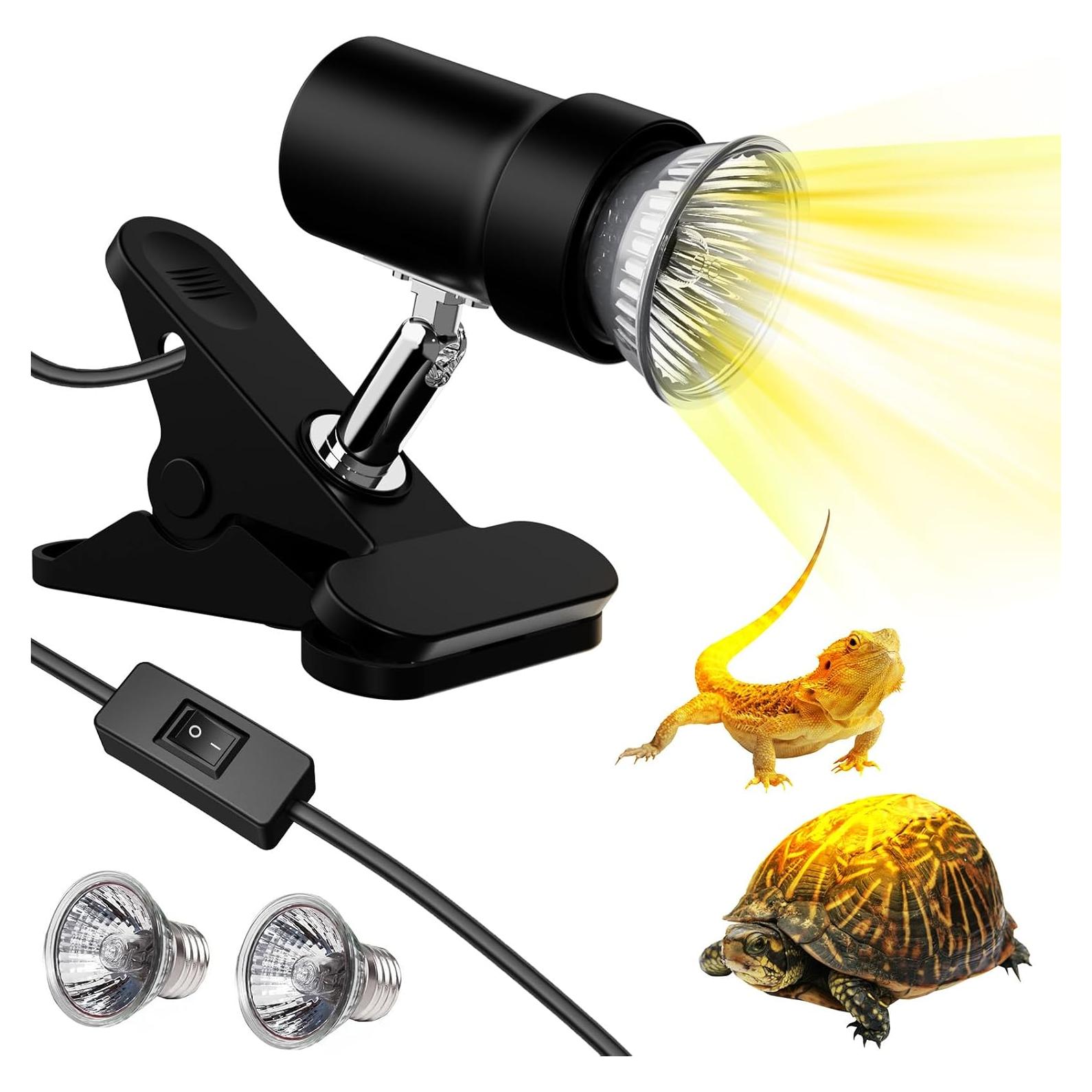 Lámpara de Calor para Reptiles Moonorange con 2 Bombillas 25W 35W