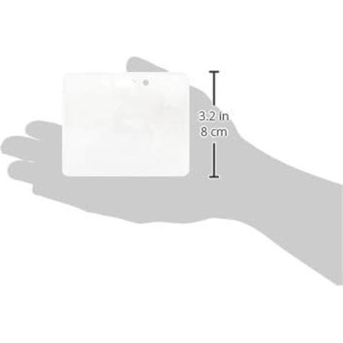 Sujetadores de Identificación Amazon Basics 50 Unidades Transparente