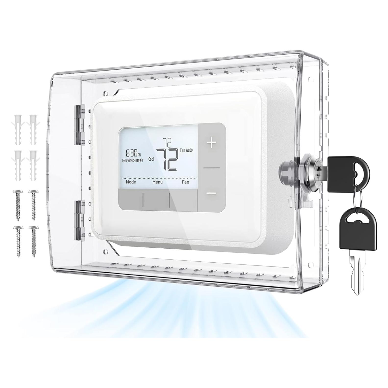 Caja de Bloqueo para Termostato AUURIO 18.5x14.5cm con Llave
