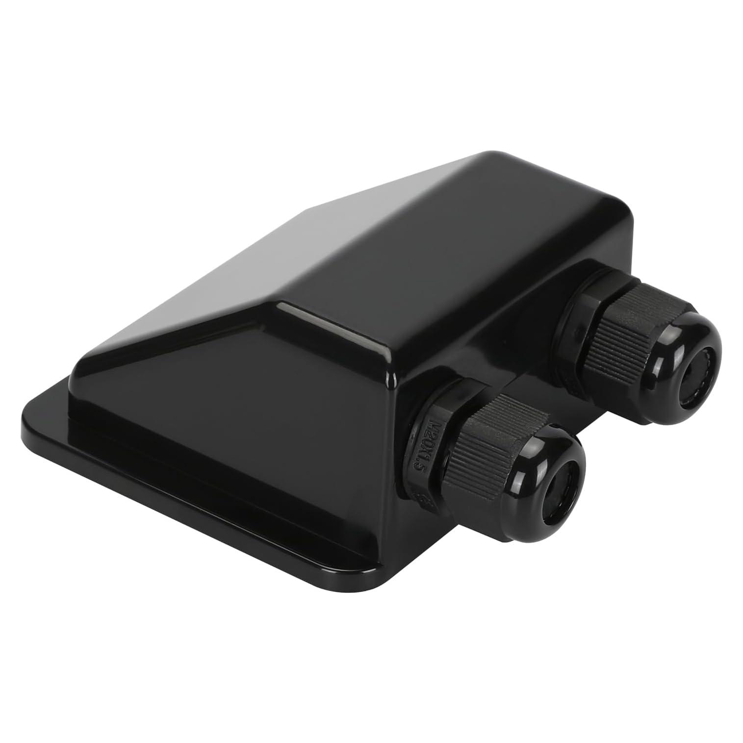 Caja de entrada de cable solar doble TOMSHIELE negra IP68