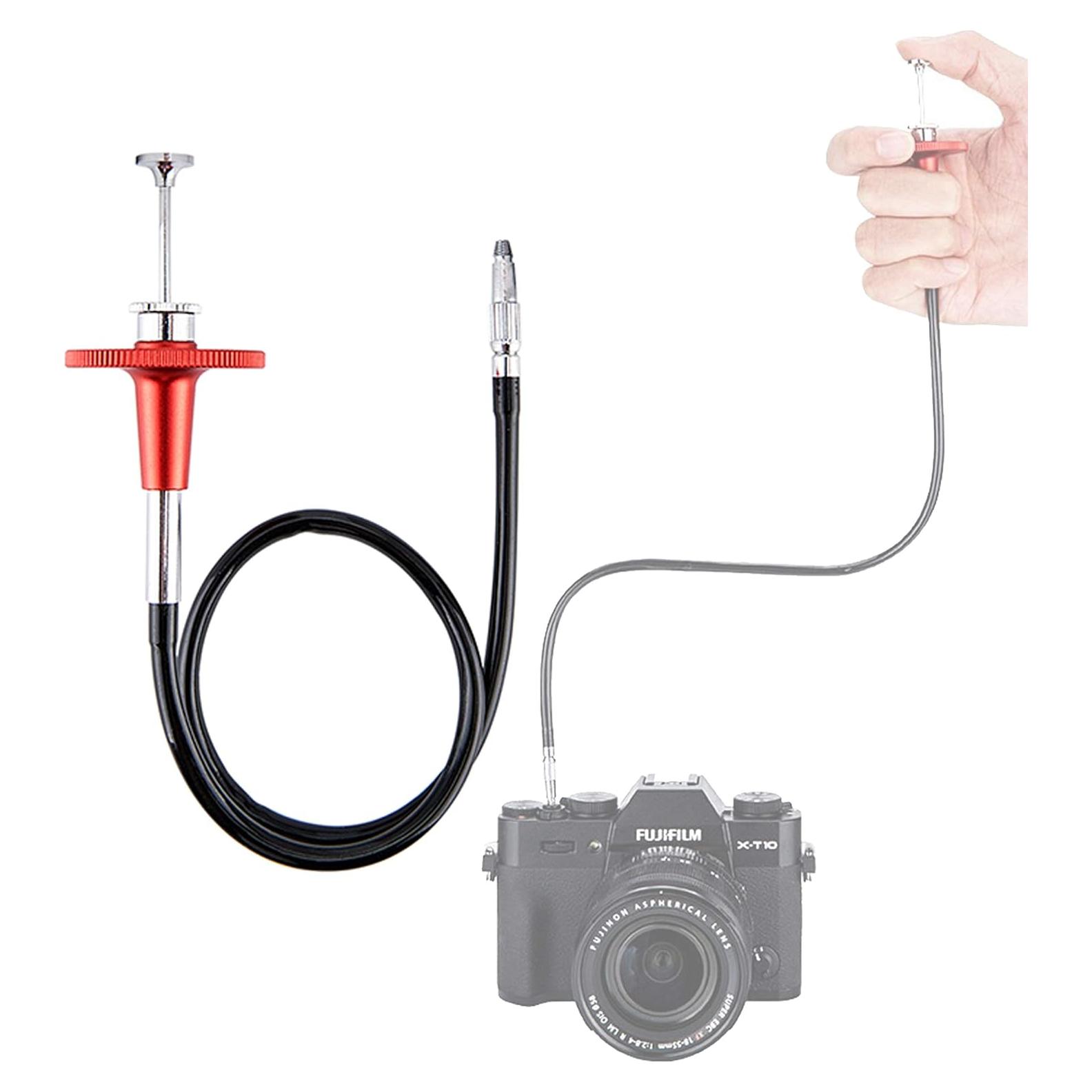 Cable de Liberación Mecánica JJC TCR-40R 40cm Rojo para Cámaras