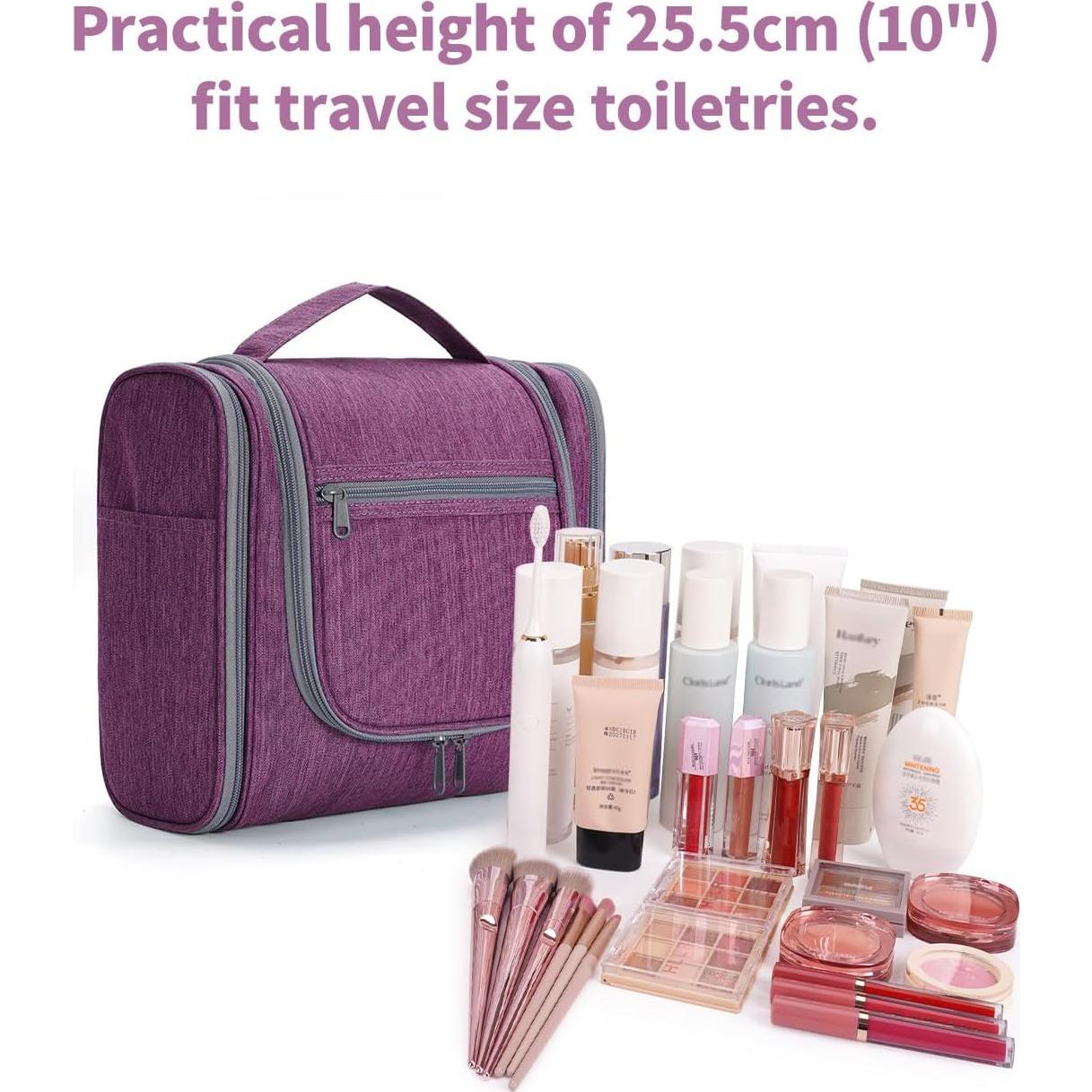 Bolsa de Aseo Colgante Grande para Mujeres NW5126 Púrpura