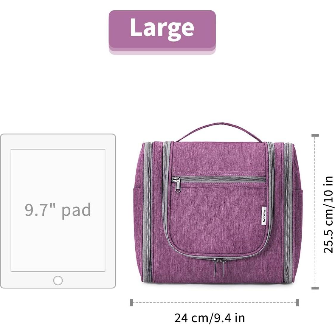 Bolsa de Aseo Colgante Grande para Mujeres NW5126 Púrpura