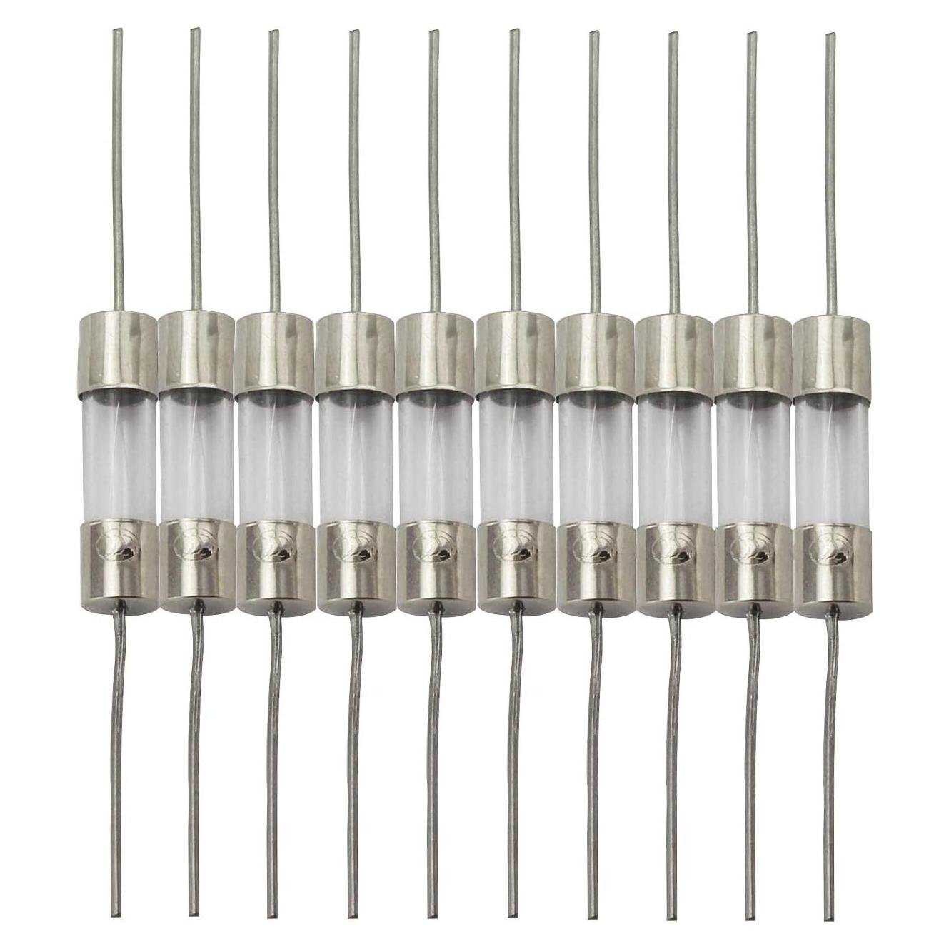10pcs Fusible de Vidrio 5x20mm 1A Tegg para Circuito Eléctrico