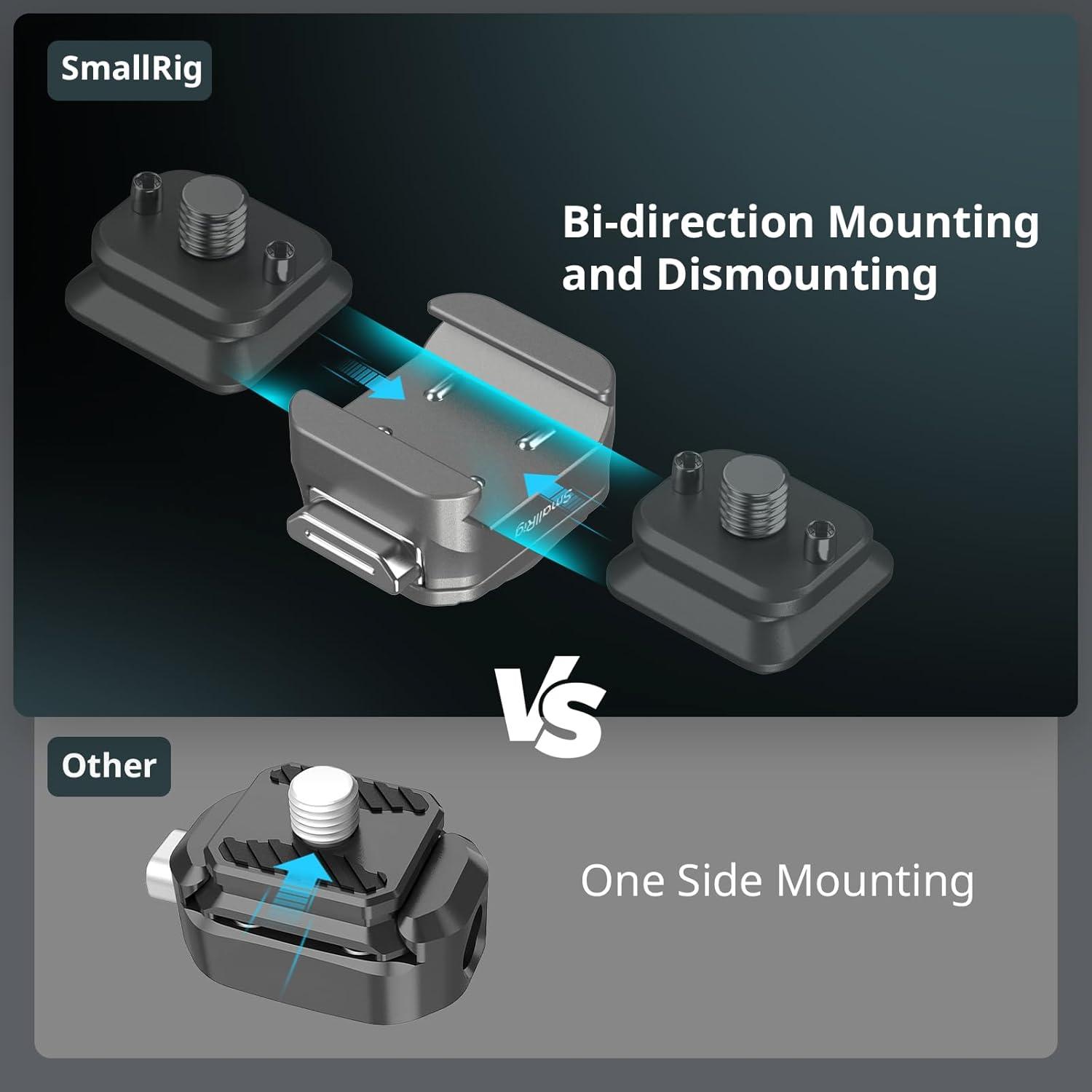 Placa de Montaje QR SmallRig H21 para Cámaras y Monitores