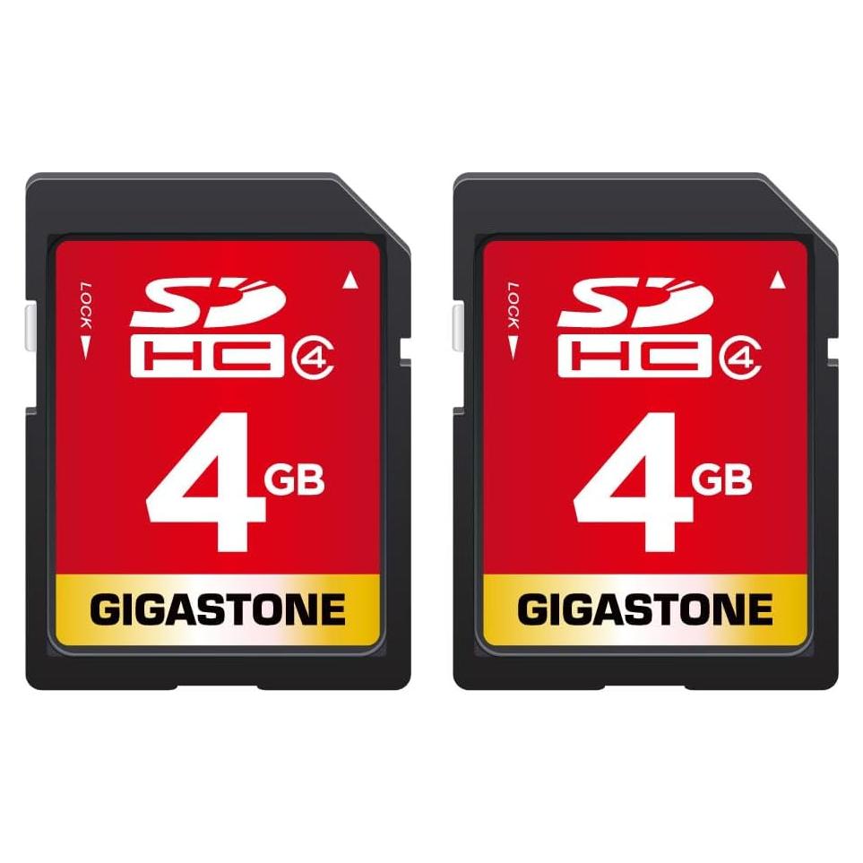 Tarjeta SDHC Gigastone 4GB Clase 4 Paquete de 2 con Estuches