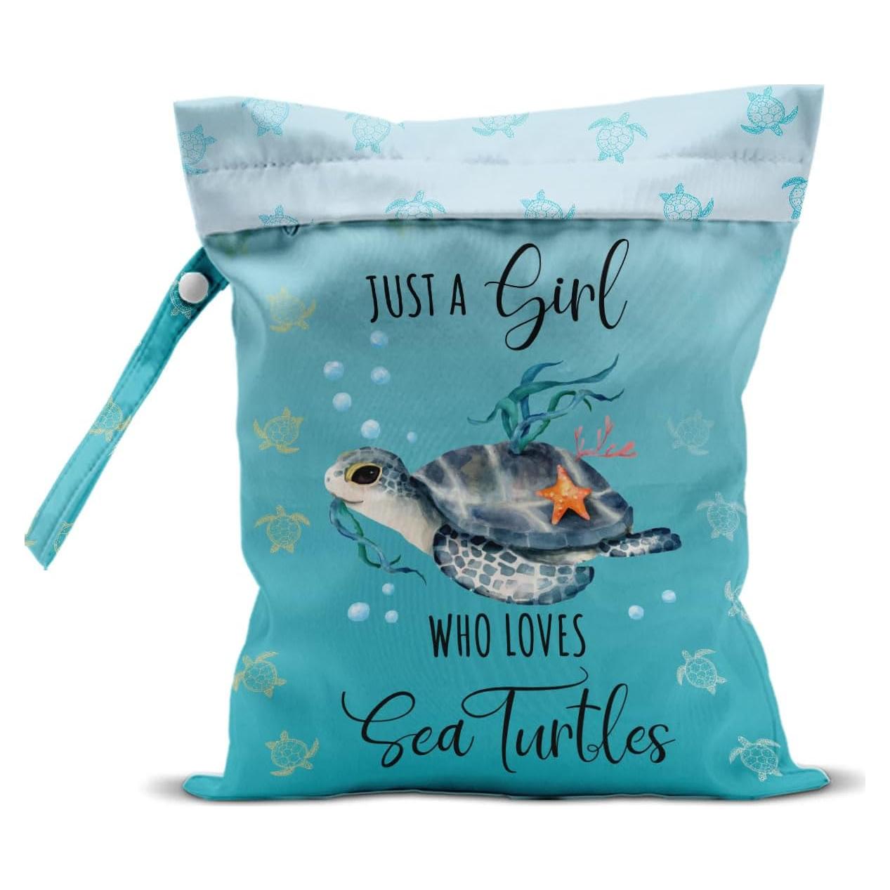 Bolsa Impermeable Reutilizable ZCYXUUW Tortuga Bebé 25.9x32cm