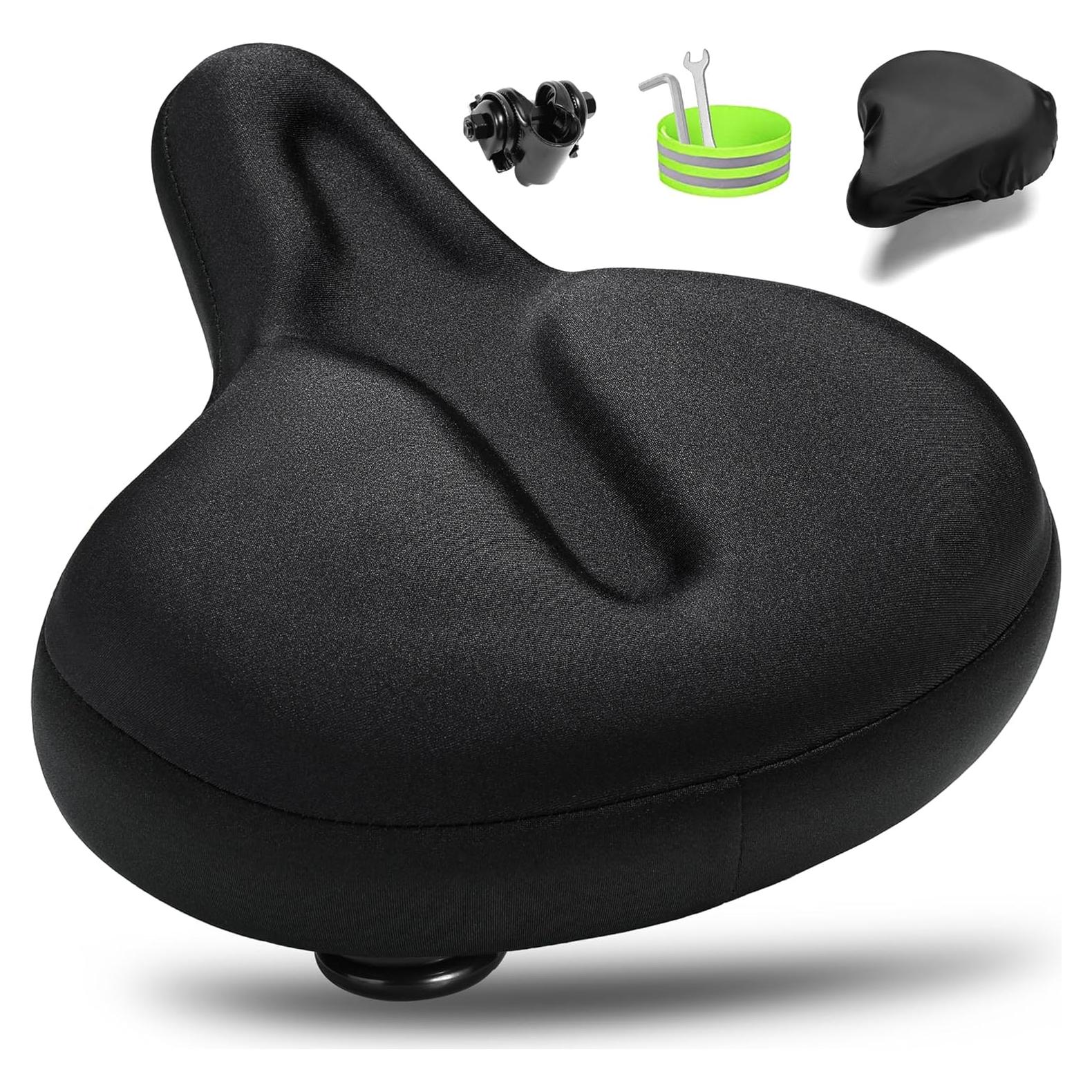 Asiento de Bicicleta CDYWD Extra Ancho con Gel 27.94x26.67cm