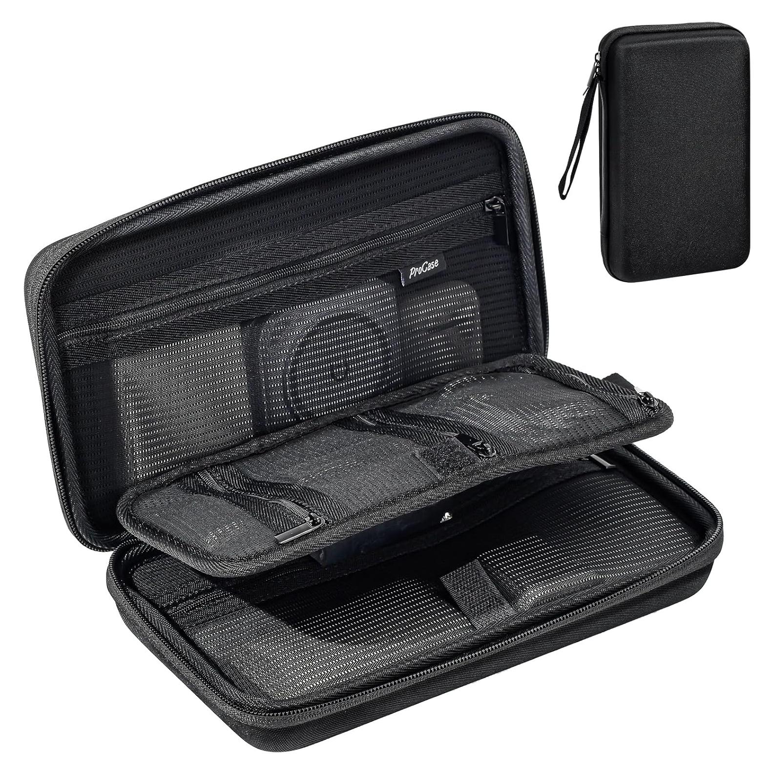 Funda Dura ProCase para Viaje Electrónico - Negro