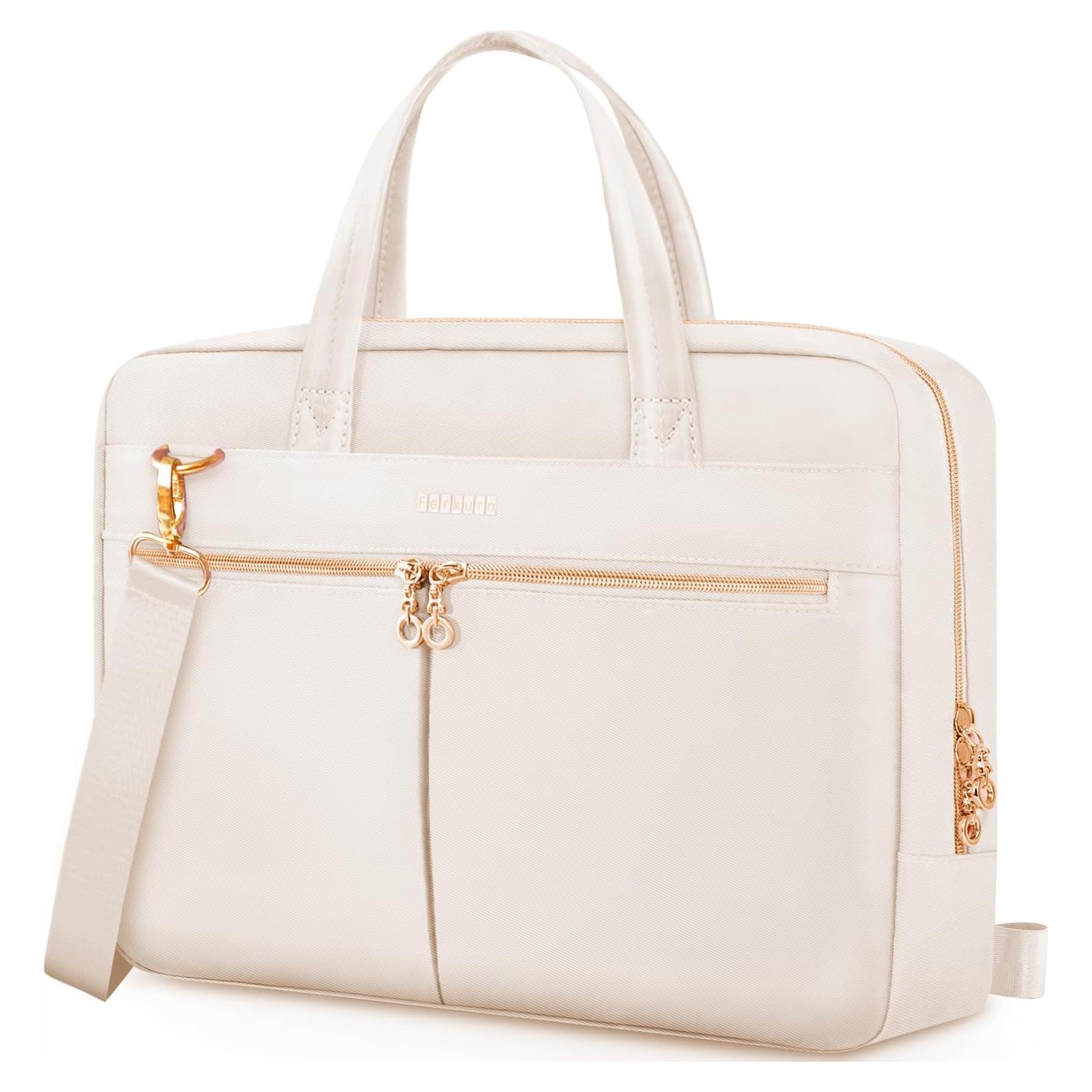 Bolsa para Laptop Ferkurn Beige 14" Unisex Acolchada Impermeable