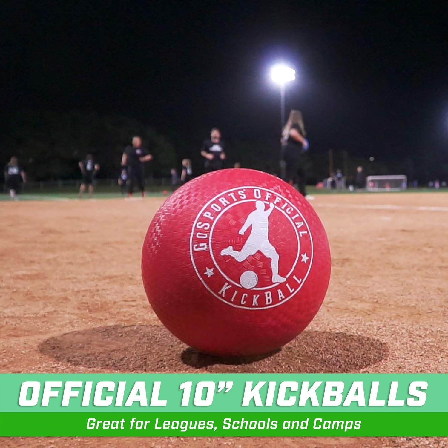 GoSports Balones de Kickball Oficiales con Bomba - 2 Piezas