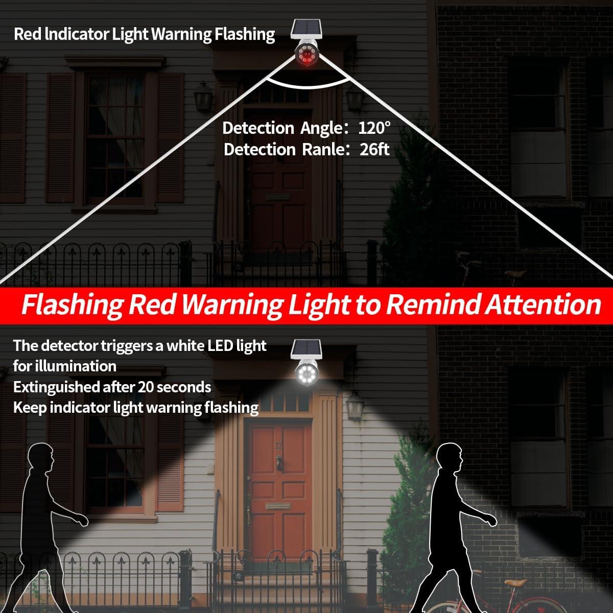 Luz Solar de Seguridad LED OOSSXX con Sensor de Movimiento 800LM