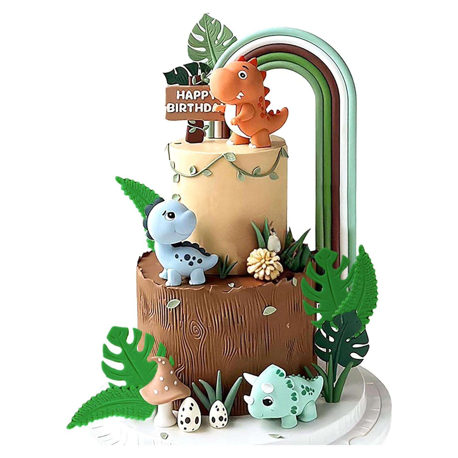 Decoraciones de Pastel Dinosaurio Roaring Good Time - 10 Piezas