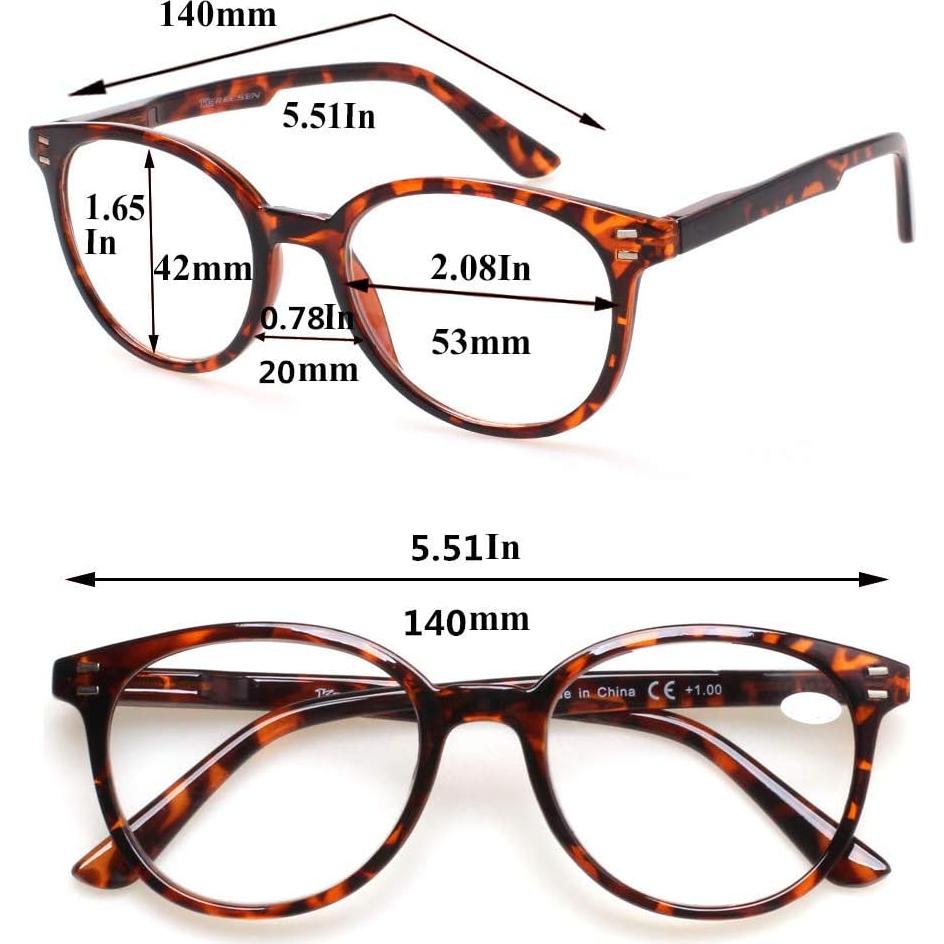 Paquete de 3 Gafas de Lectura Unisex SIGVAN 4.0x Estilosas