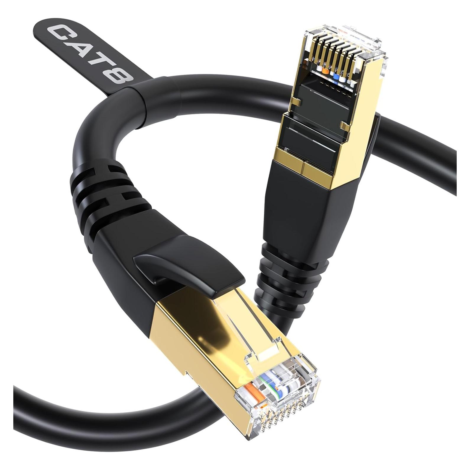Cable Ethernet Cat8 DbillionDa 0.91m Alta Velocidad 40Gbps