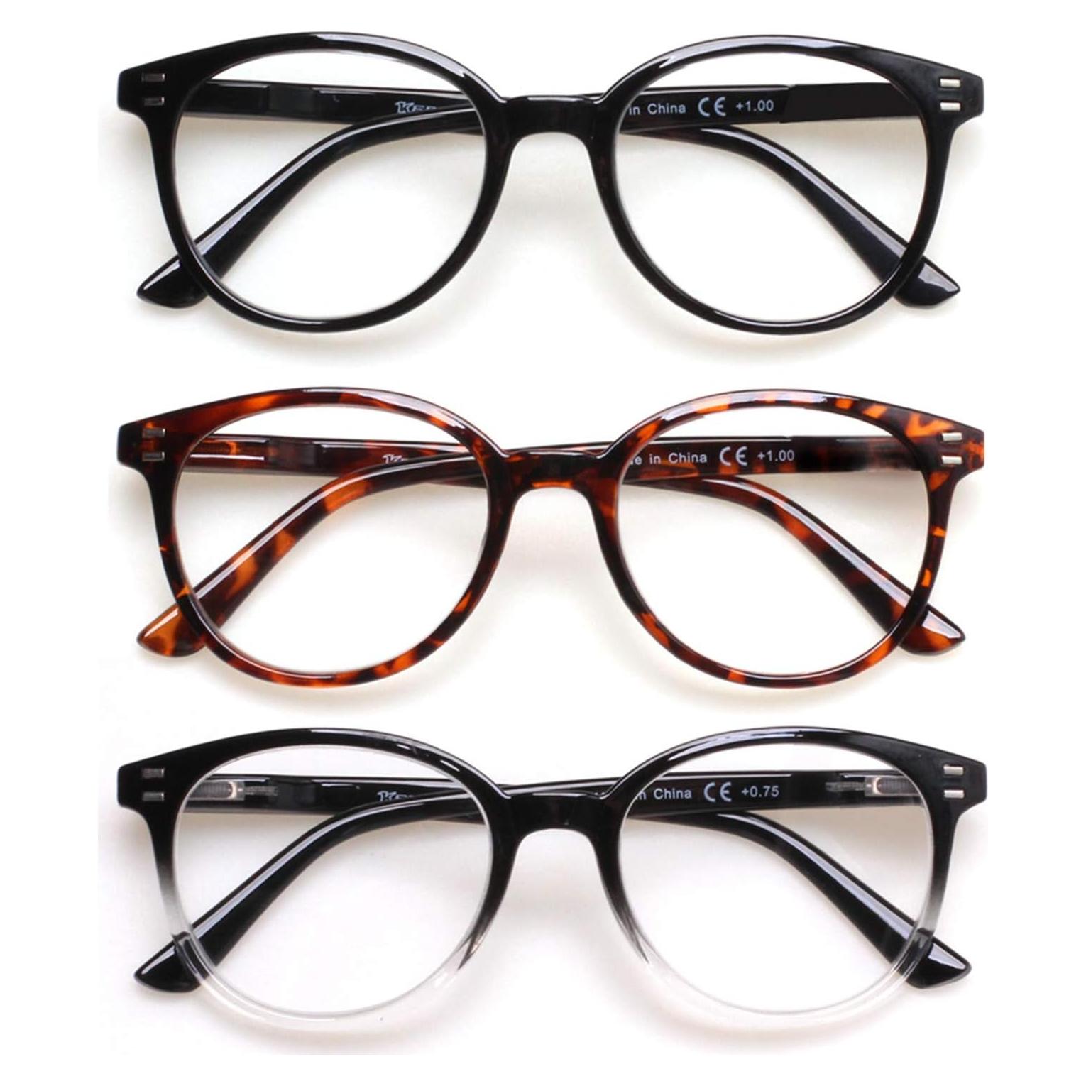 Paquete de 3 Gafas de Lectura Unisex SIGVAN 0.5x Estilosas