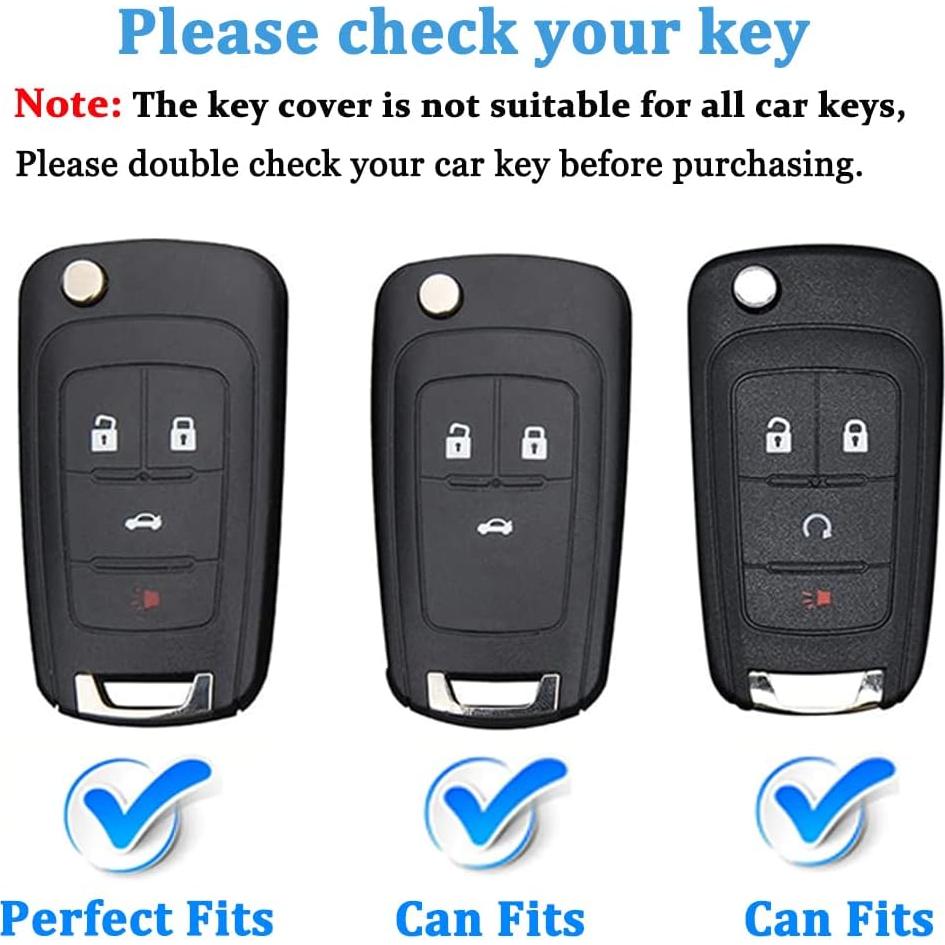 Cubierta de Llave Chevrolet 4 Botones TPU Negro - Xfl Jb