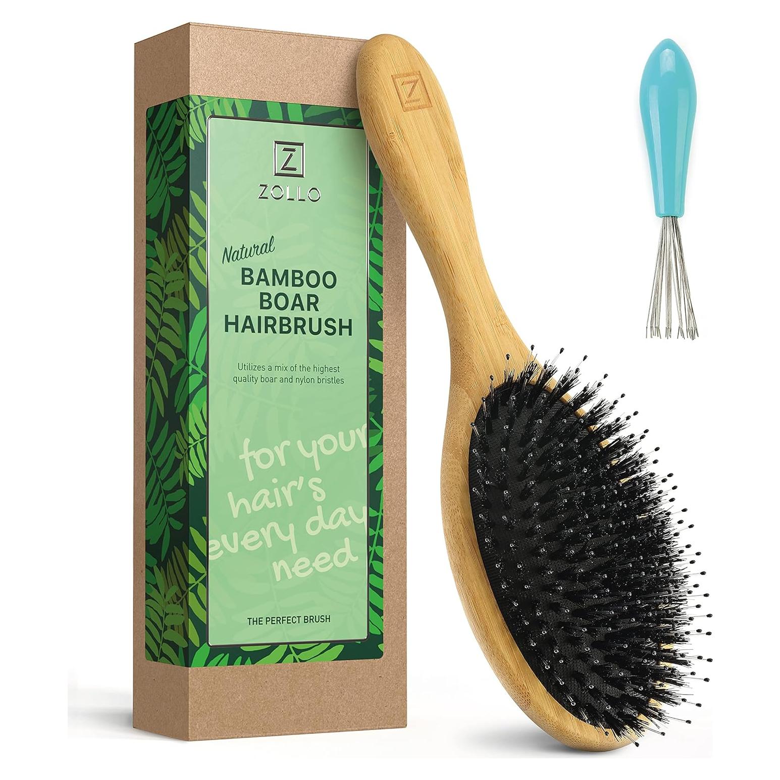 Cepillo Desenredante de Cerdas de Jabalí Zollo - 1 Cuenta