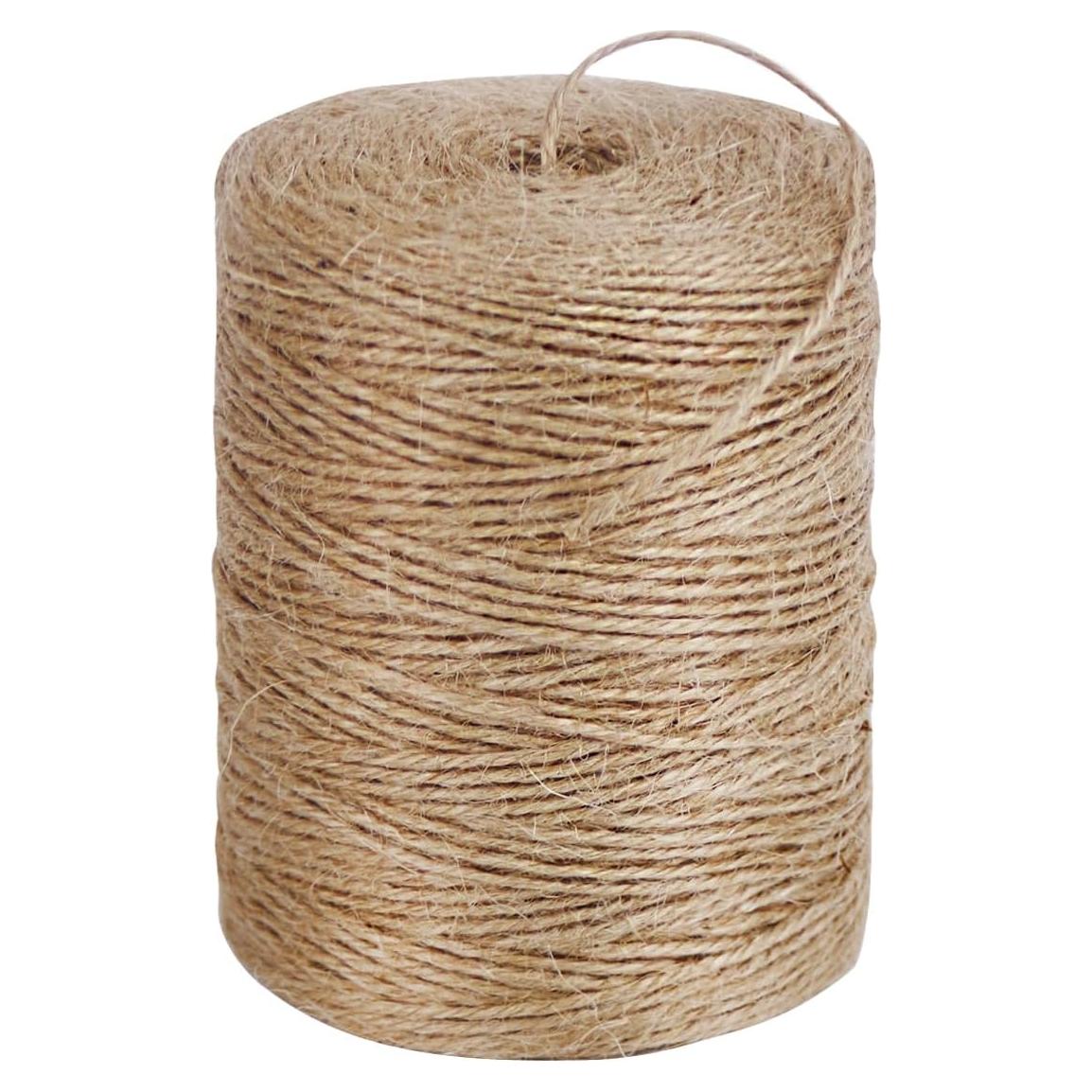 Cuerda de Yute Natural 100% PH PERKHOMY 245M 2mm para Manualidades