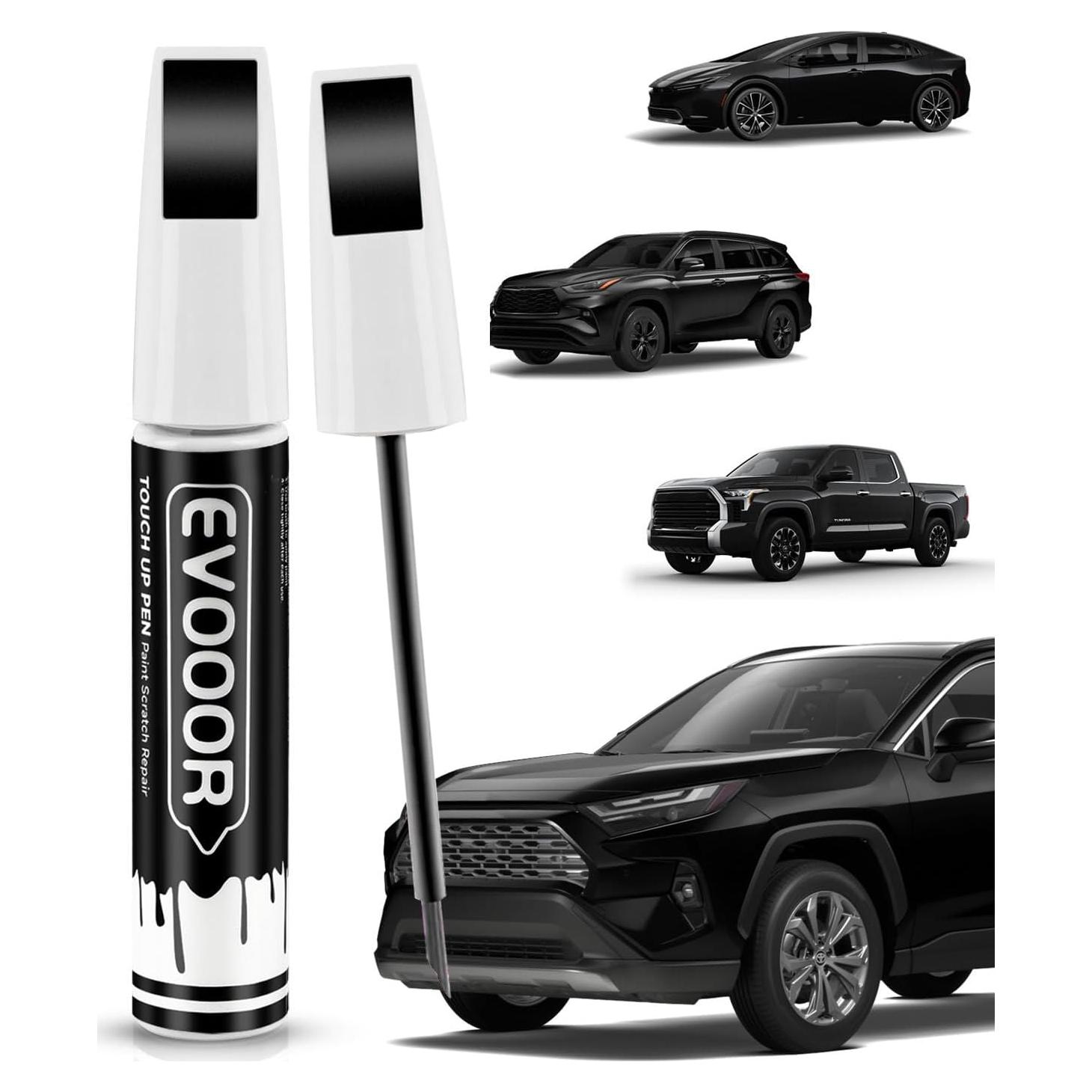 Pintura de Retocar EVOOOR 218 Negro Metálico para Toyota 11.8ml