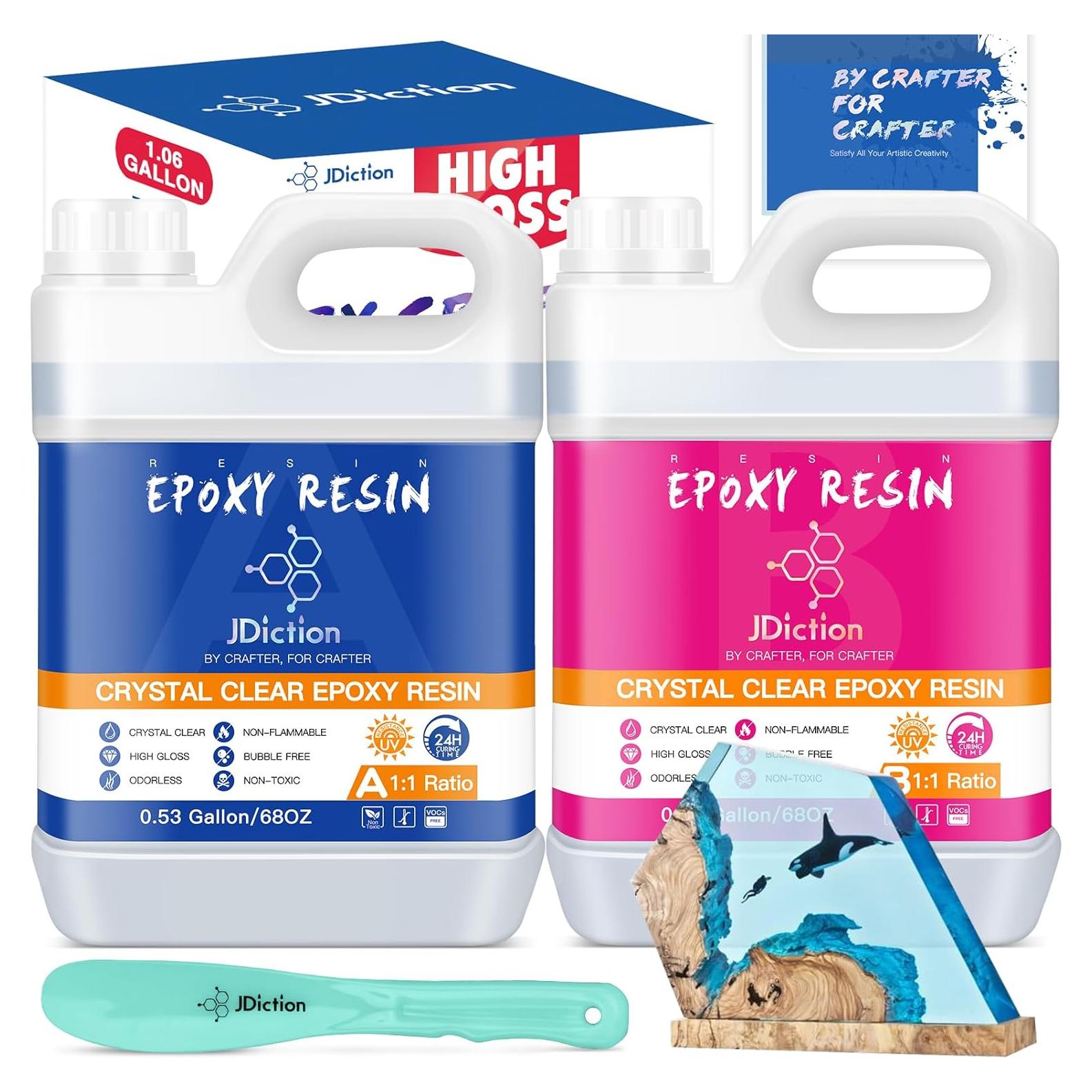 Kit de Resina Epóxica JDiction 4.02L Cristalina y No Tóxica