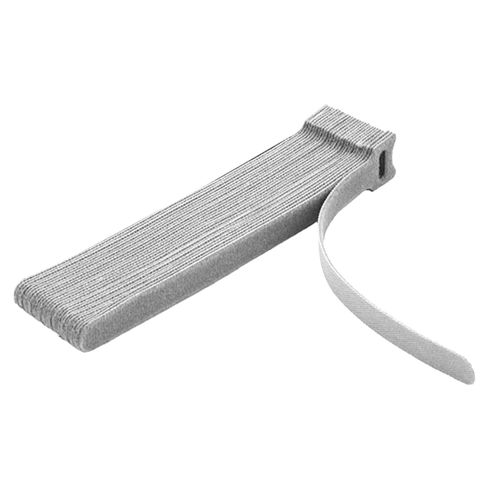 Bridas Reutilizables de Cable TENOC 30 Pcs 15.24 cm Gris