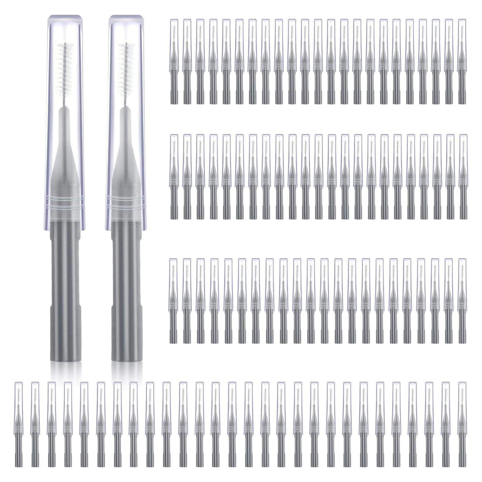 100 Piezas Cepillos Interdentales Patelai Higiene Oral Gris