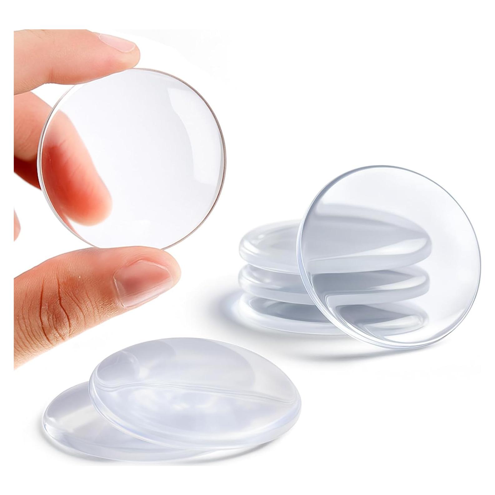 Topes de puerta autoadhesivos Etybetopstar 6PCS 5.08cm Silicona