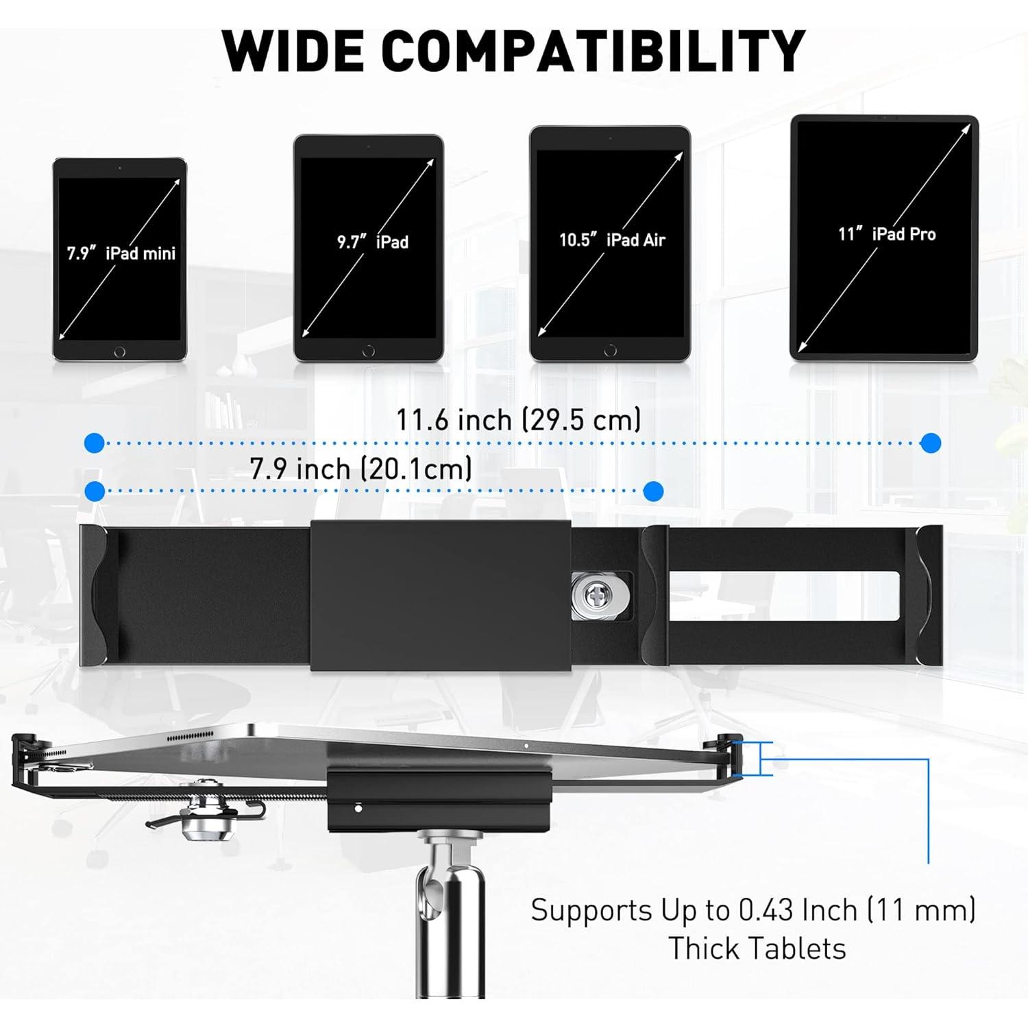 Soporte Antirrobo para Tablet AboveTEK TH-518B 7-11" Negro