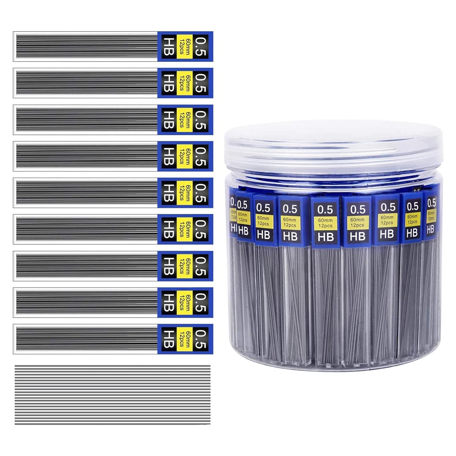 Recargas de Plomo 0.5 mm Morepack - 840 Piezas HB Resistentes