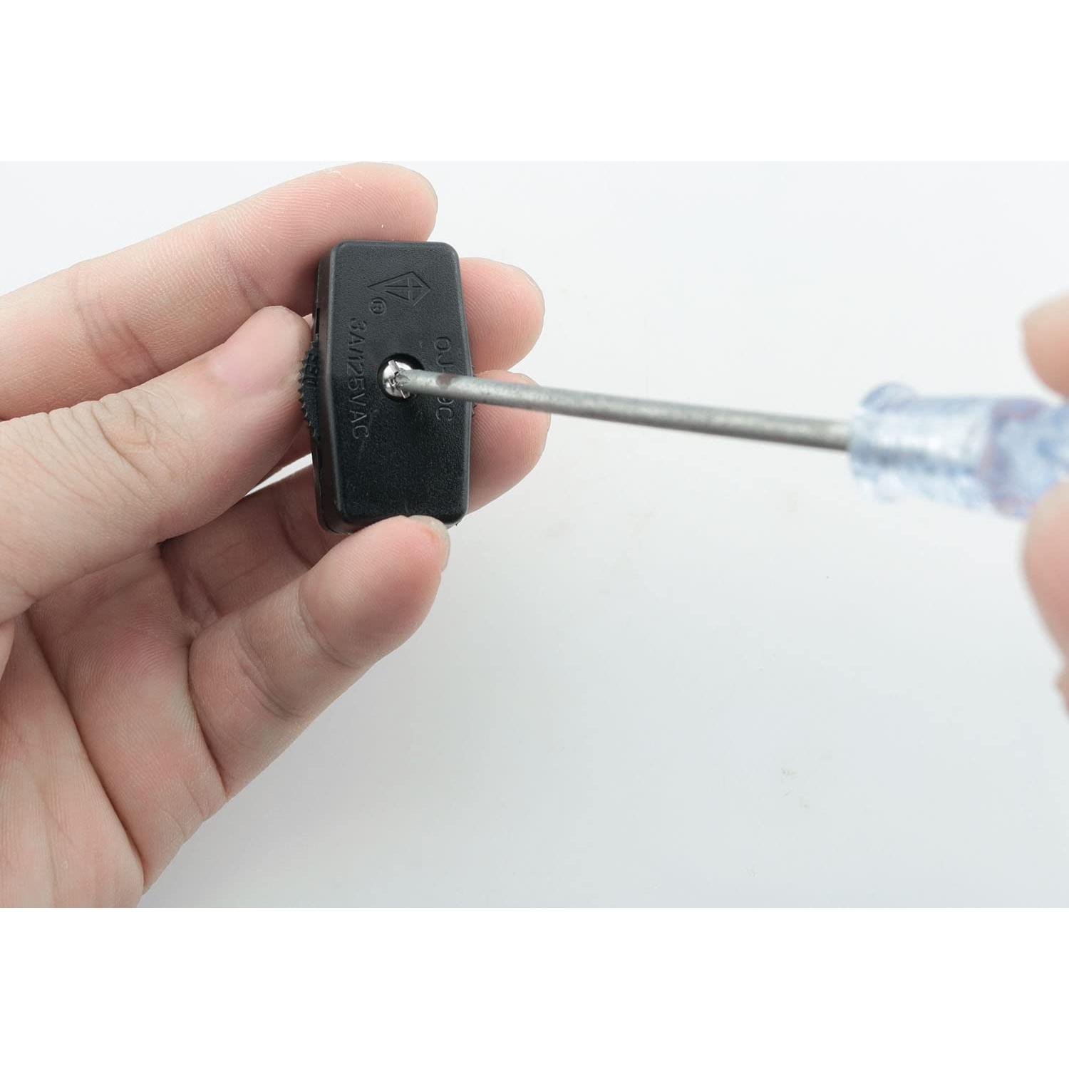 Interruptor de Cable Rotativo JJHXSM 2 Pcs Negro 125V 3A