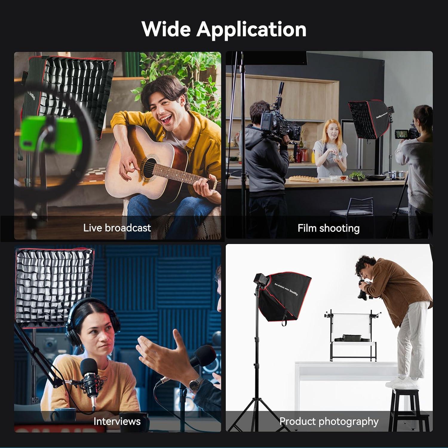 Softbox Rectangular SmallRig RA-R4545 45x45 cm para Luz COB