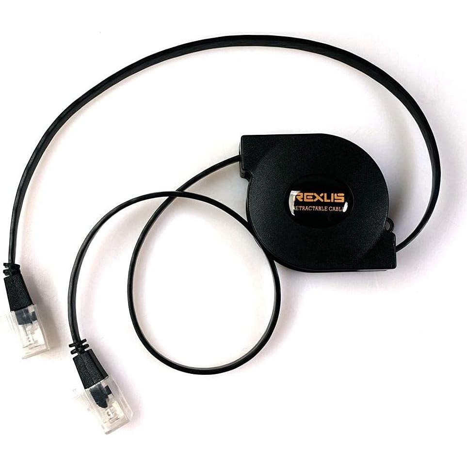 Cable Ethernet REXUS Cat 6 Retráctil 1.0 m Alta Velocidad