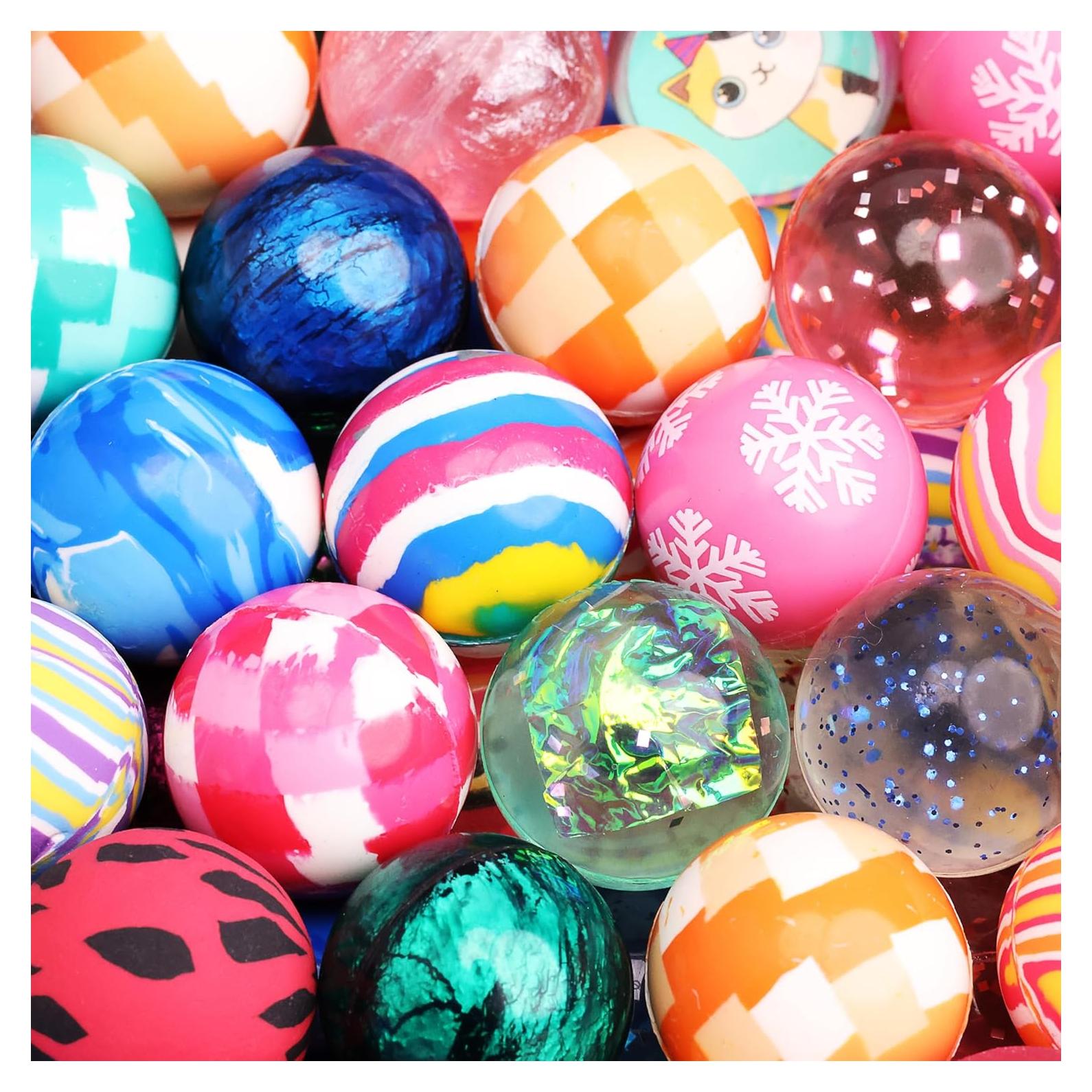 Paquete de 25 Pelotas Rebotadoras Entervending 25mm para Niños