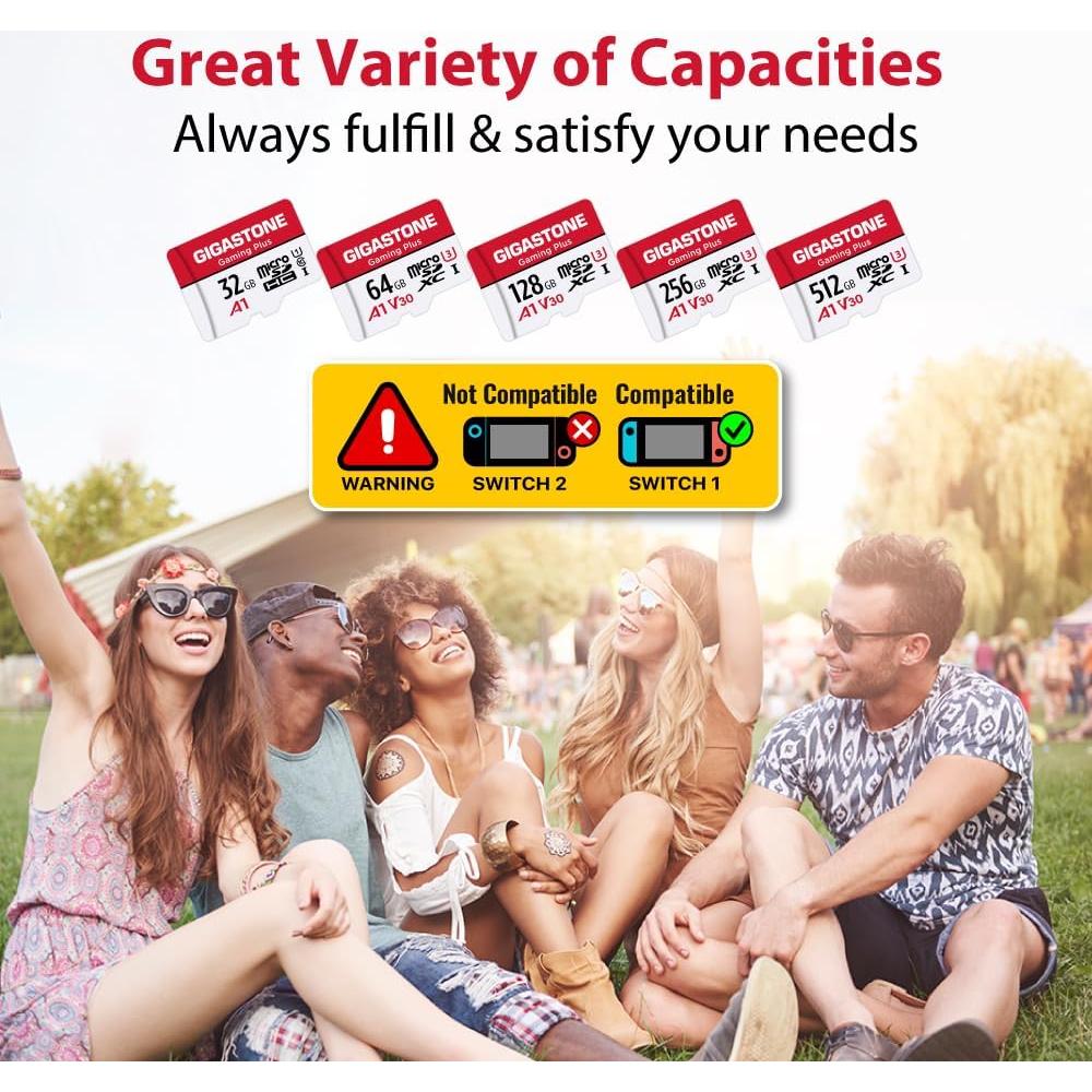 Tarjeta Micro SD 128GB Gigastone Gaming Plus UHS-I A1 U3