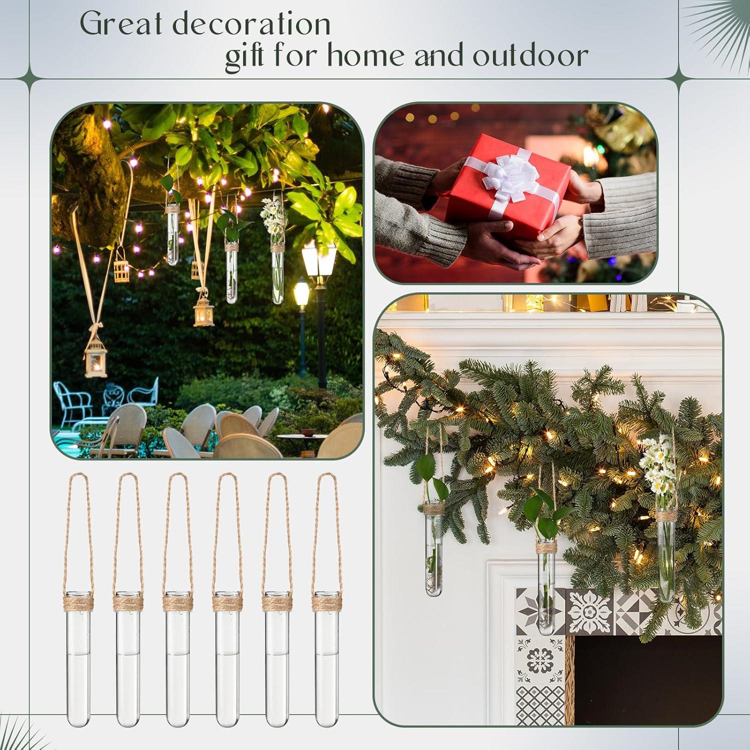 Baderke 12 Tubos de Propagación de Plástico Colgantes para Jardín