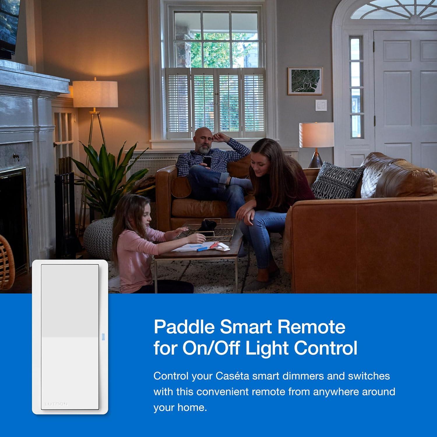 Control Remoto Paddle Pico Lutron para Interruptores Caseta