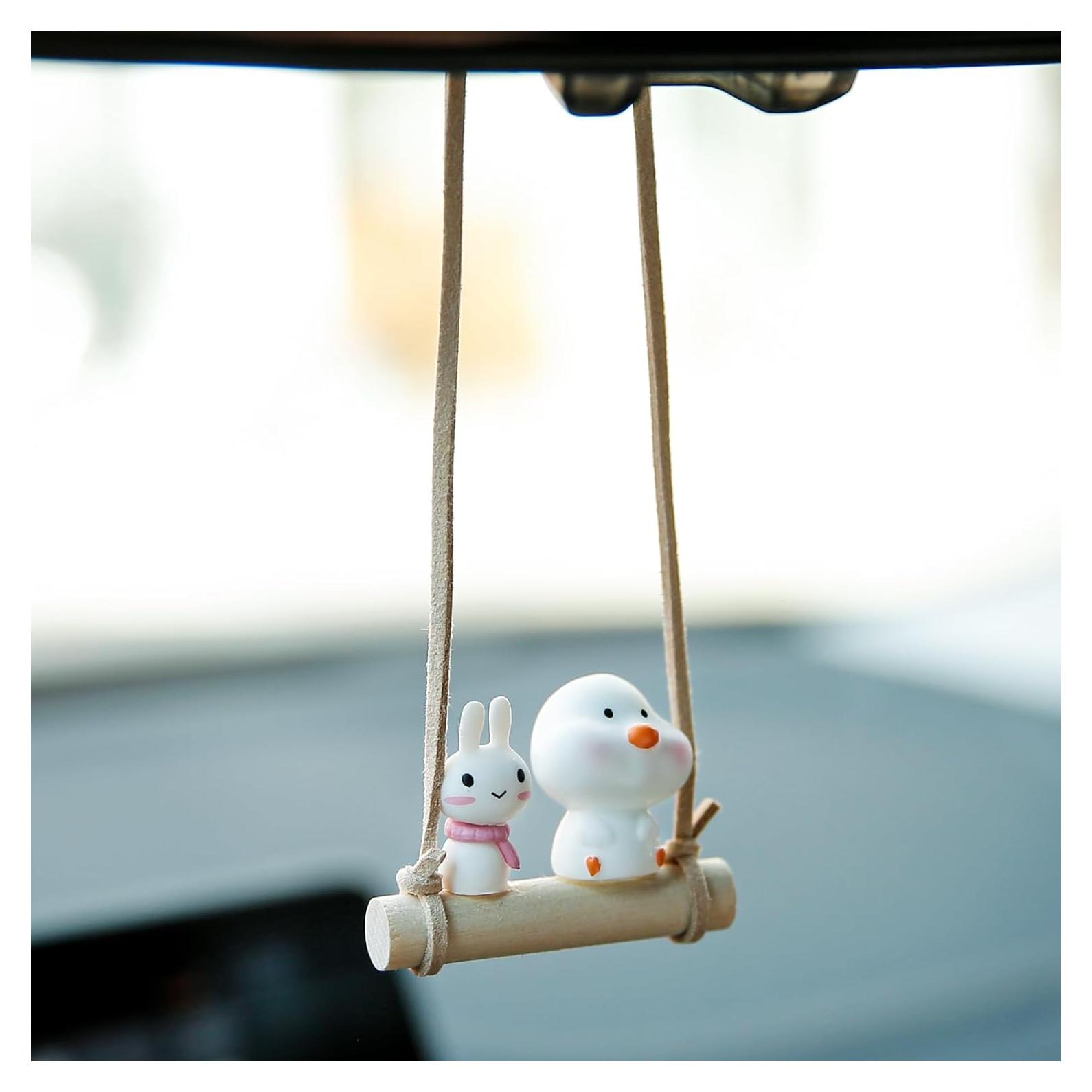 Colgantes de Espejo Retrovisor YGMONER - Pollo y Conejo