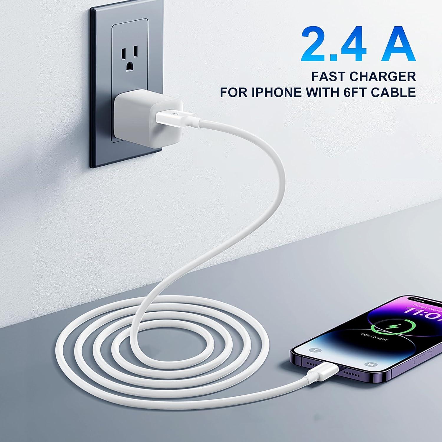 Cable Lightning 1.8M DFLASH para iPhone Carga Rápida MFi