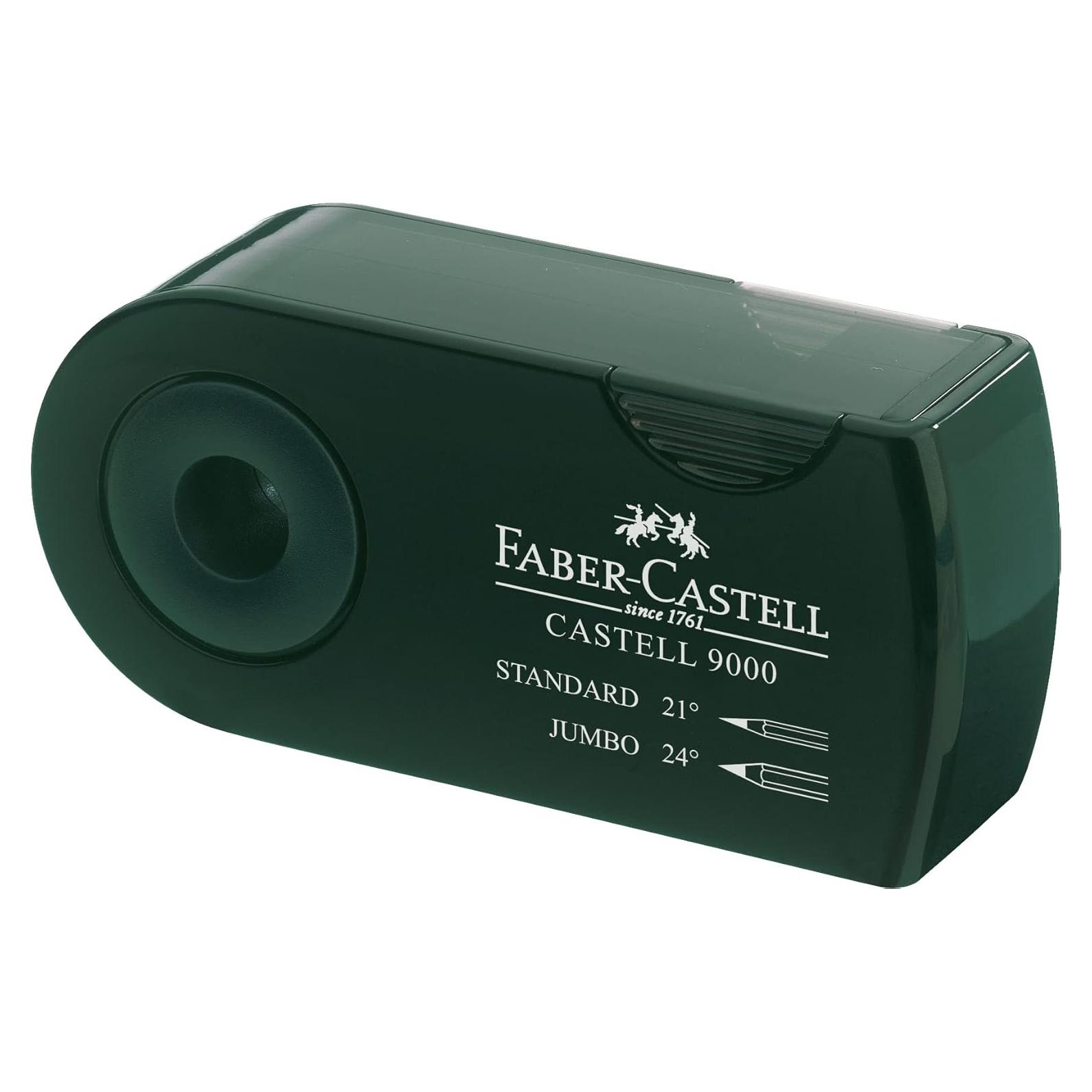 Sacapuntas Doble Faber-Castell F582800 Verde para Lápices