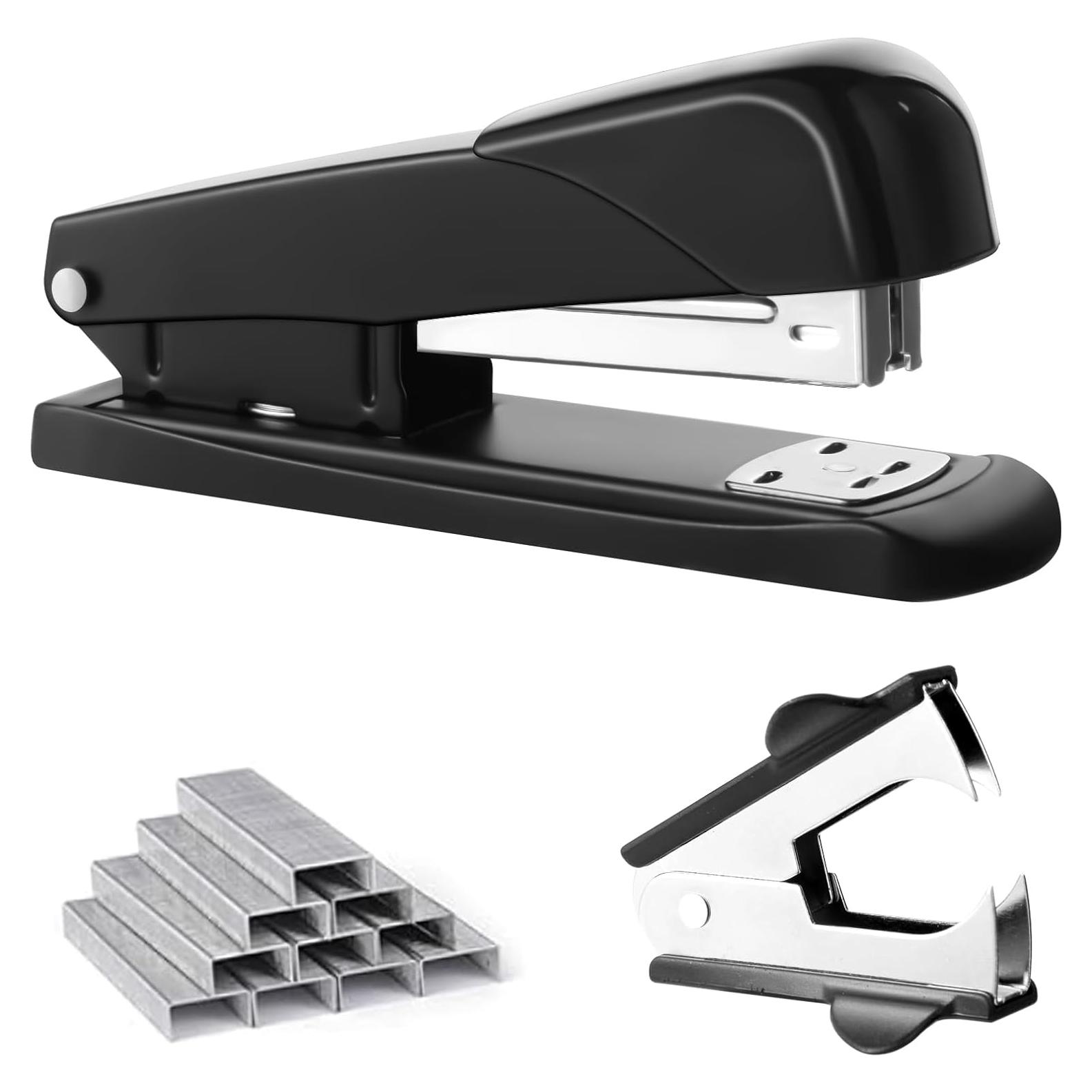 Grapadora Automática GROLENT Negra 25 Hojas + 1000 Grapas