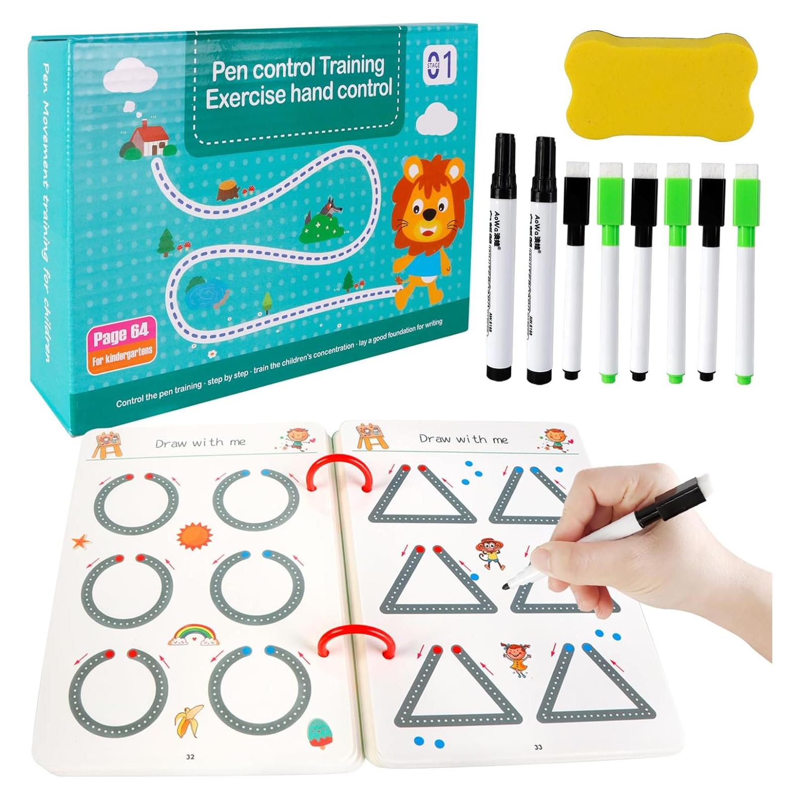 Cuaderno Reutilizable Scribble Genérico - 64 Páginas, Azul