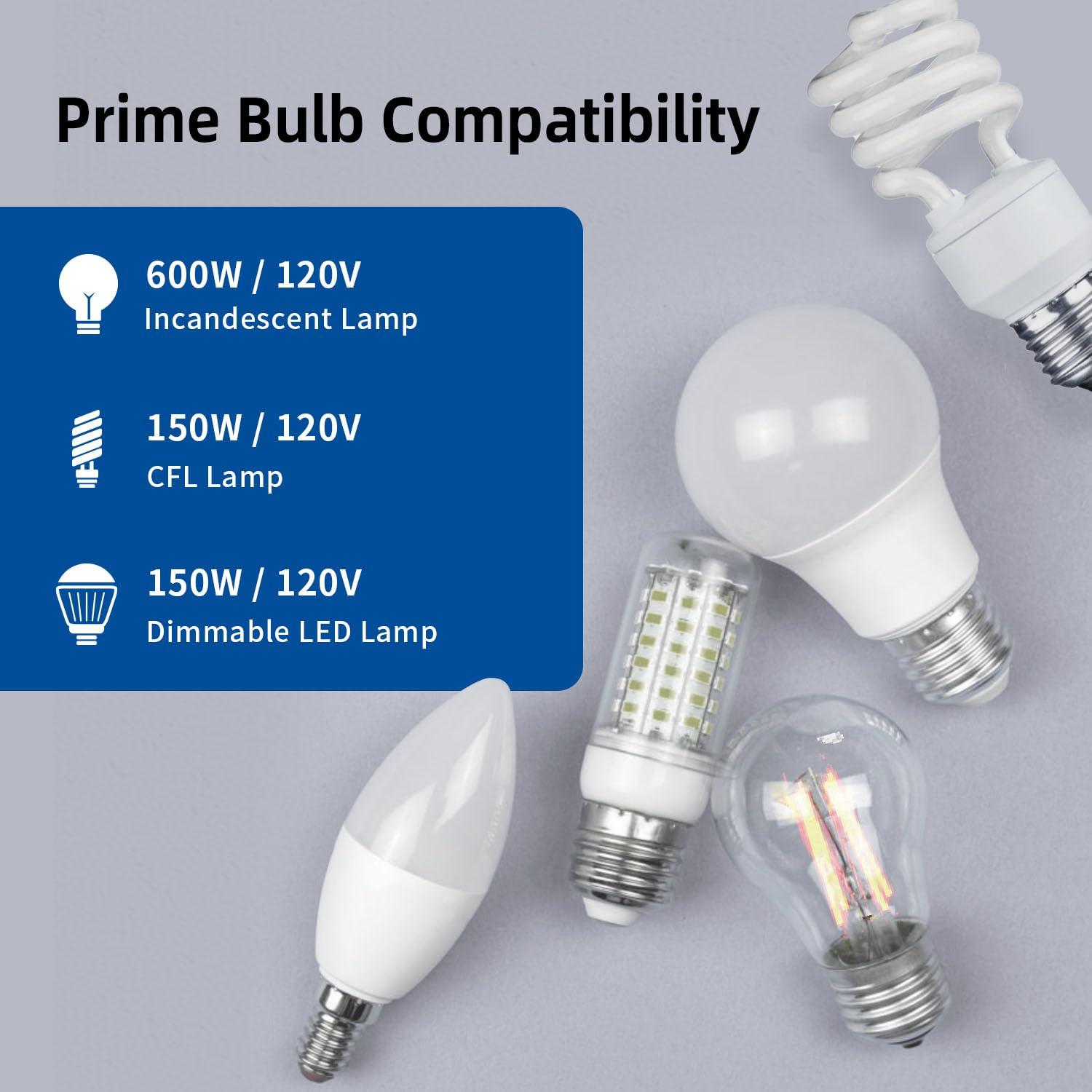Interruptor de Atenuador Digital ELEGRP 150W LED CFL Incandescente