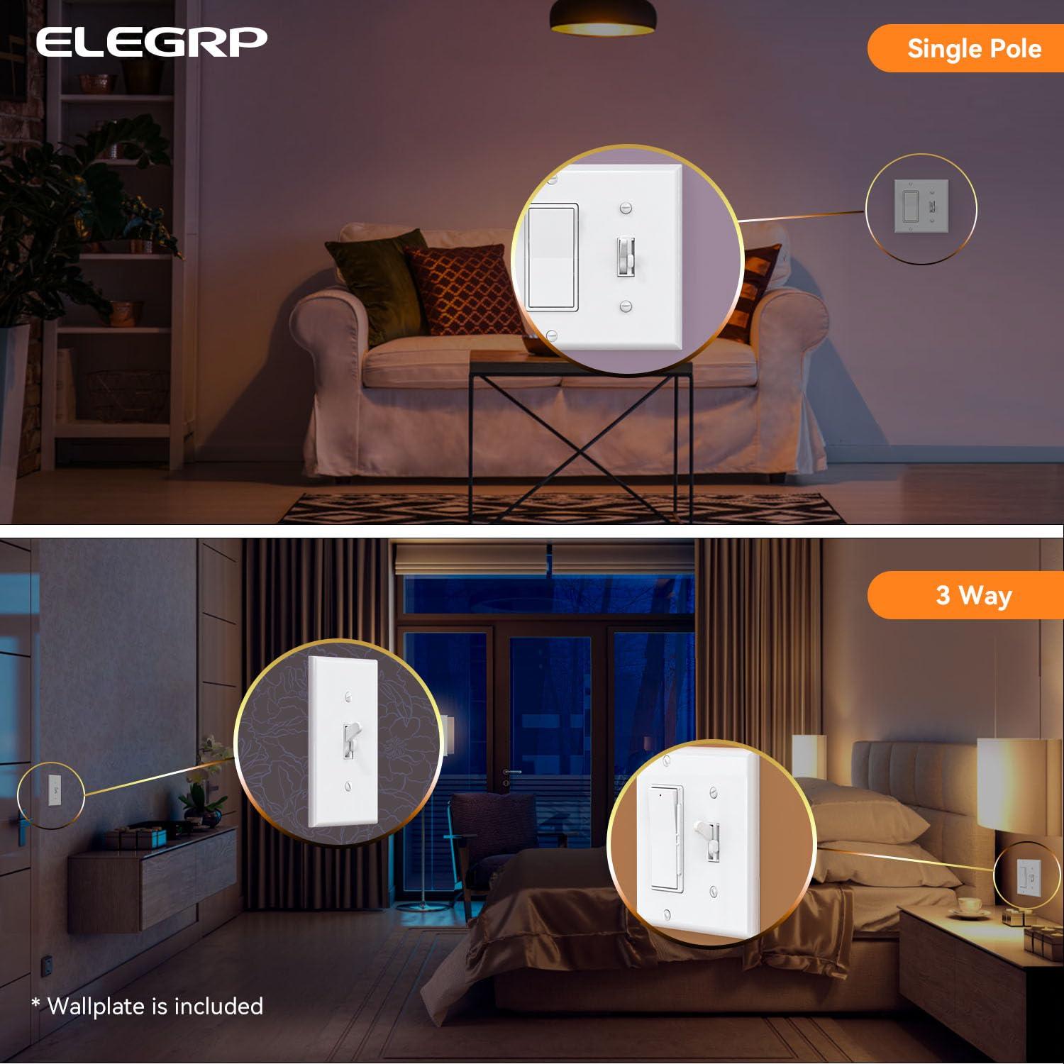 Interruptor de Atenuador Digital ELEGRP 150W LED CFL Incandescente