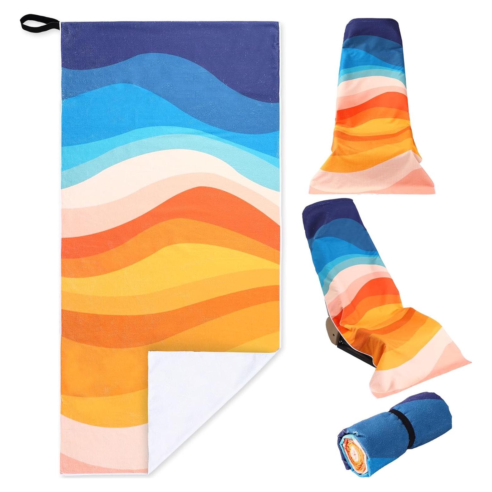 Toalla de Microfibra Hahafelt 160x80 cm para Coche y Playa