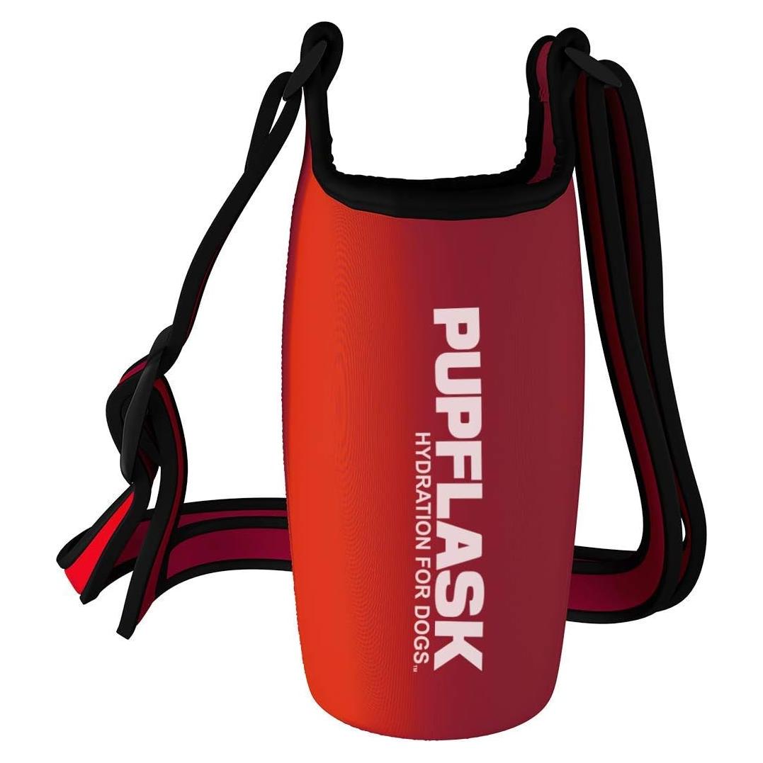 Soporte de Botella de Agua Tuff Pupper 0.8L Neopreno Rojo