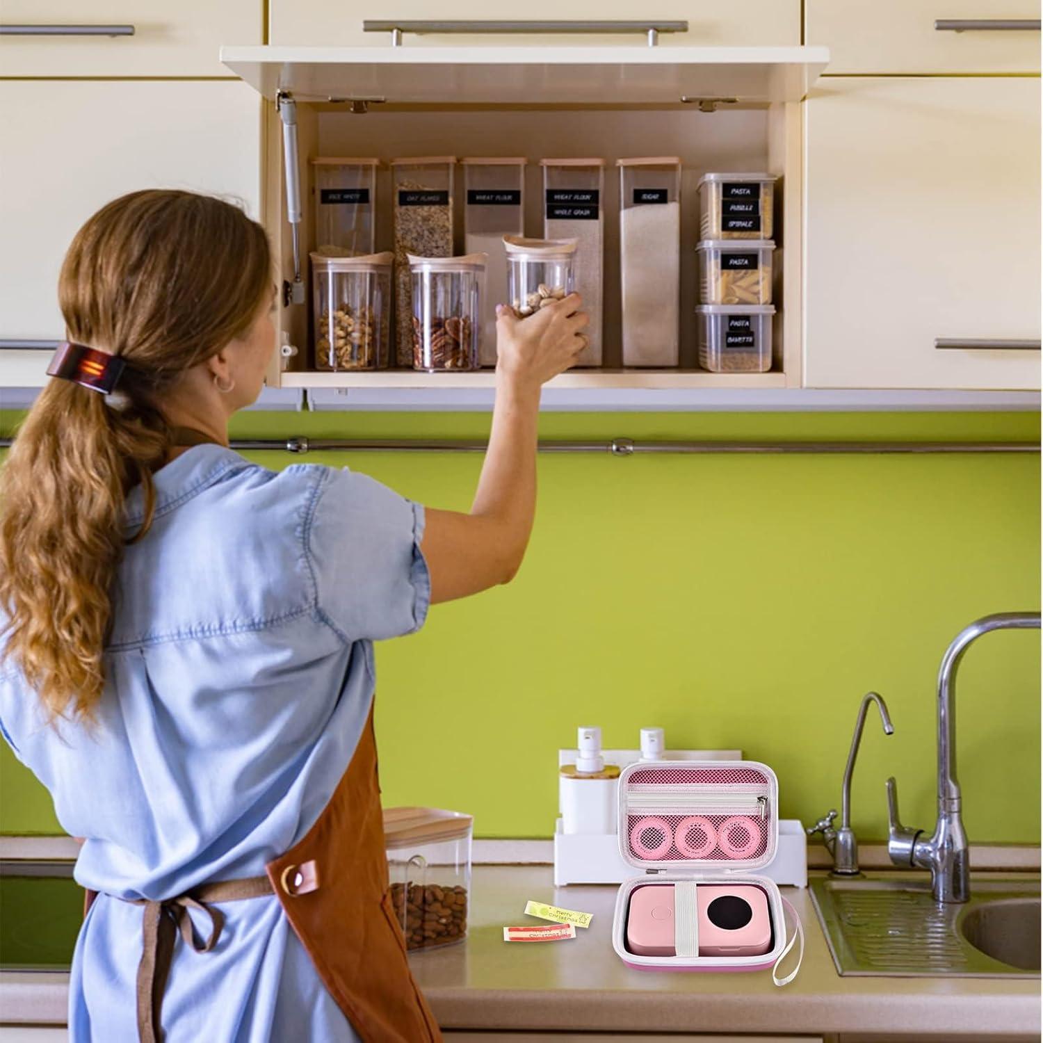 Funda para impresora de etiquetas PAIYULE D30 D35 Rosa