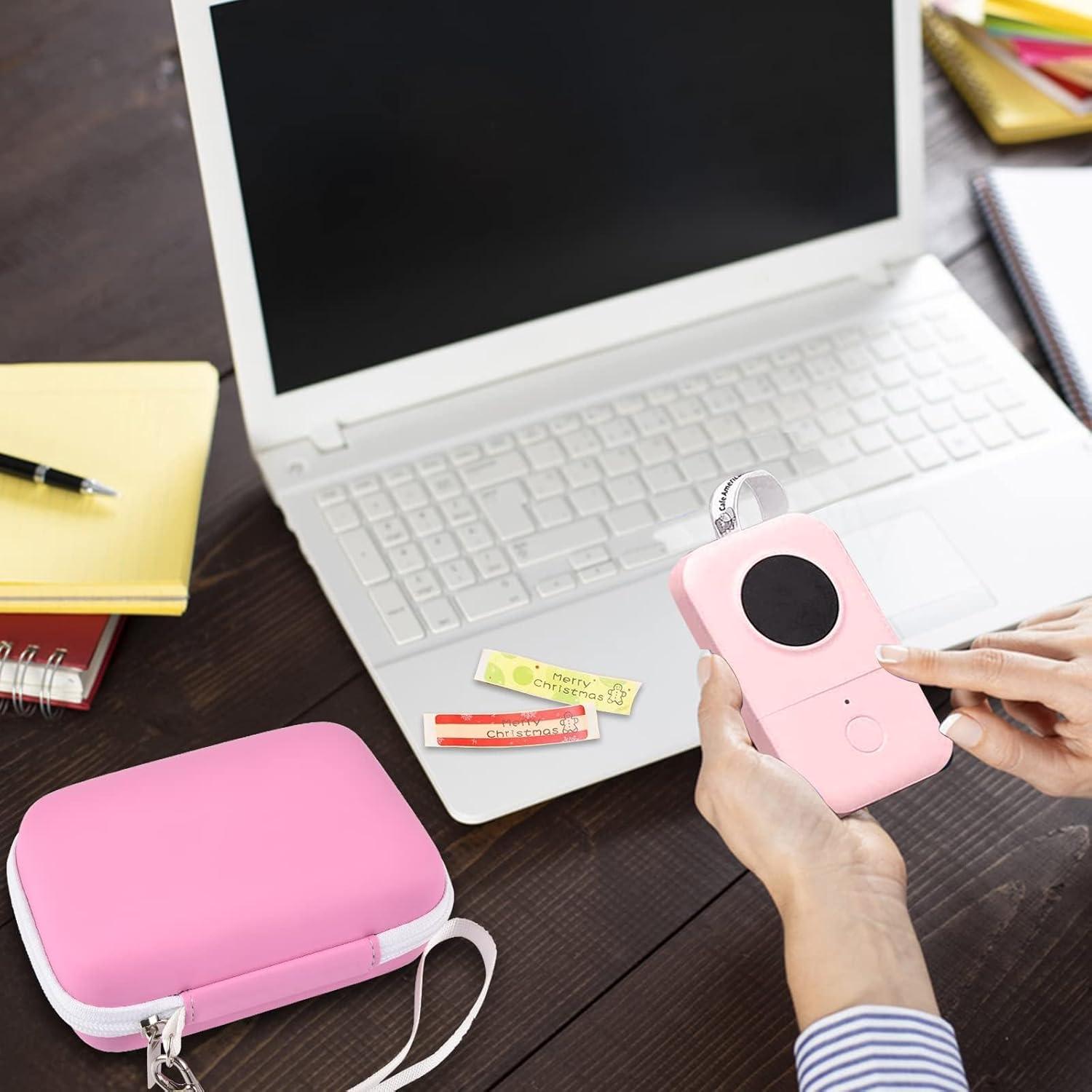 Funda para impresora de etiquetas PAIYULE D30 D35 Rosa