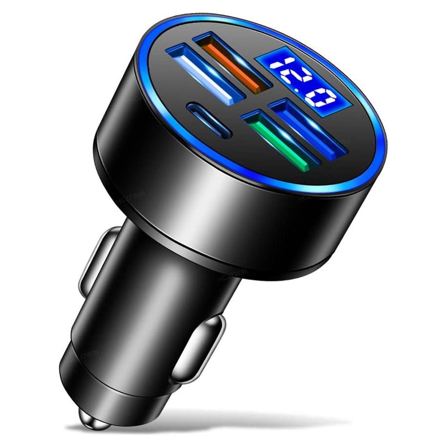 Cargador de coche Aokdom 5 Puertos USB Tipo C Rápido 15.5W