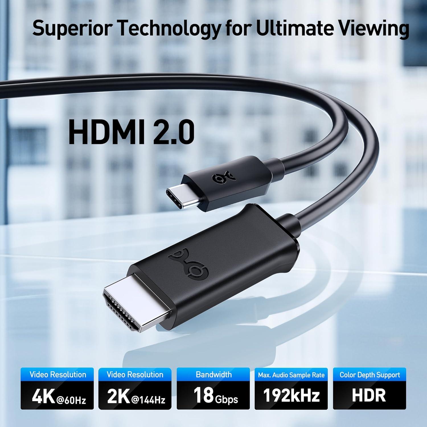 Cable USB-C a HDMI 1m Cable Matters 4K 60Hz Compatible
